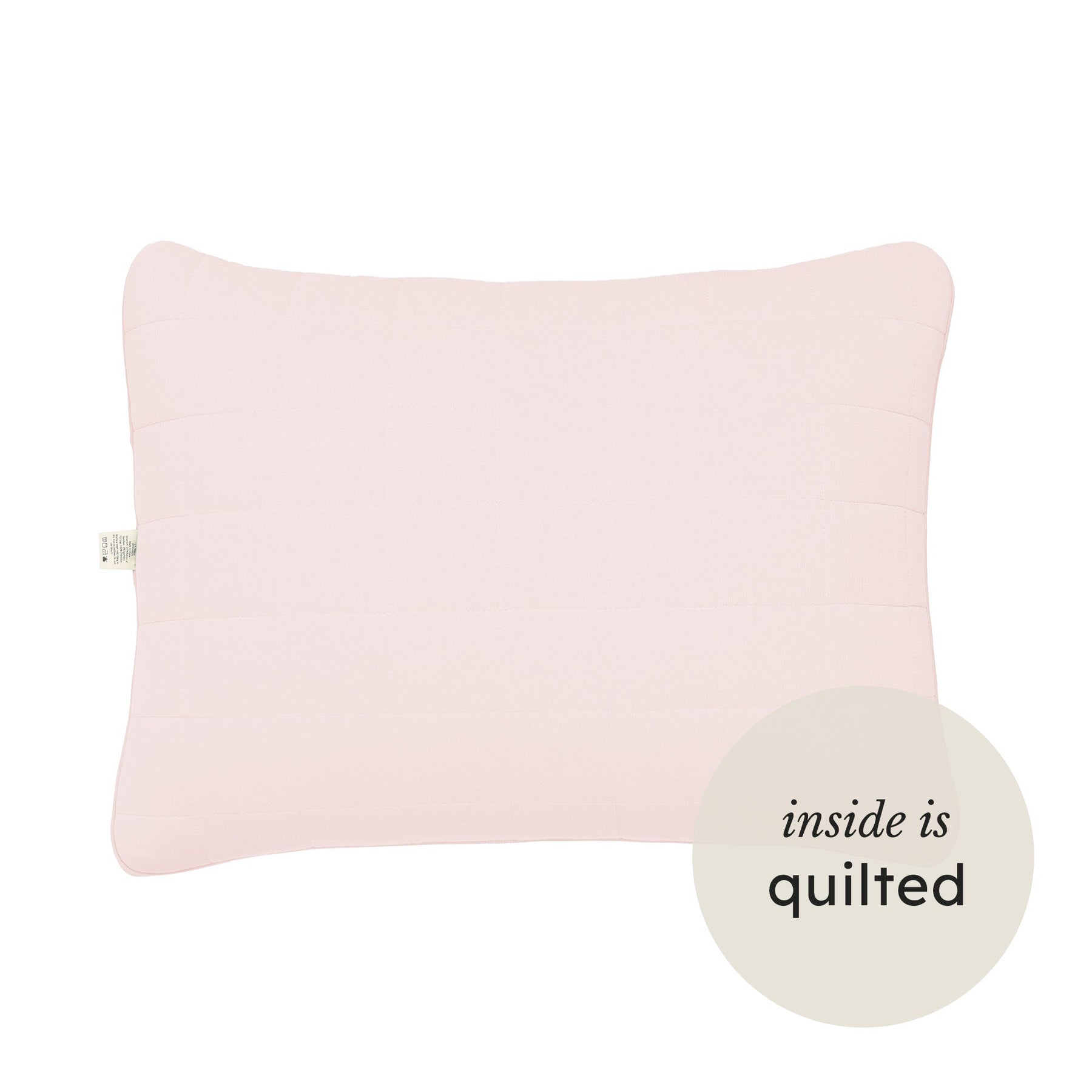 Kyte Baby Standard Quilted Pillowcase with envelope closure in Blush pink