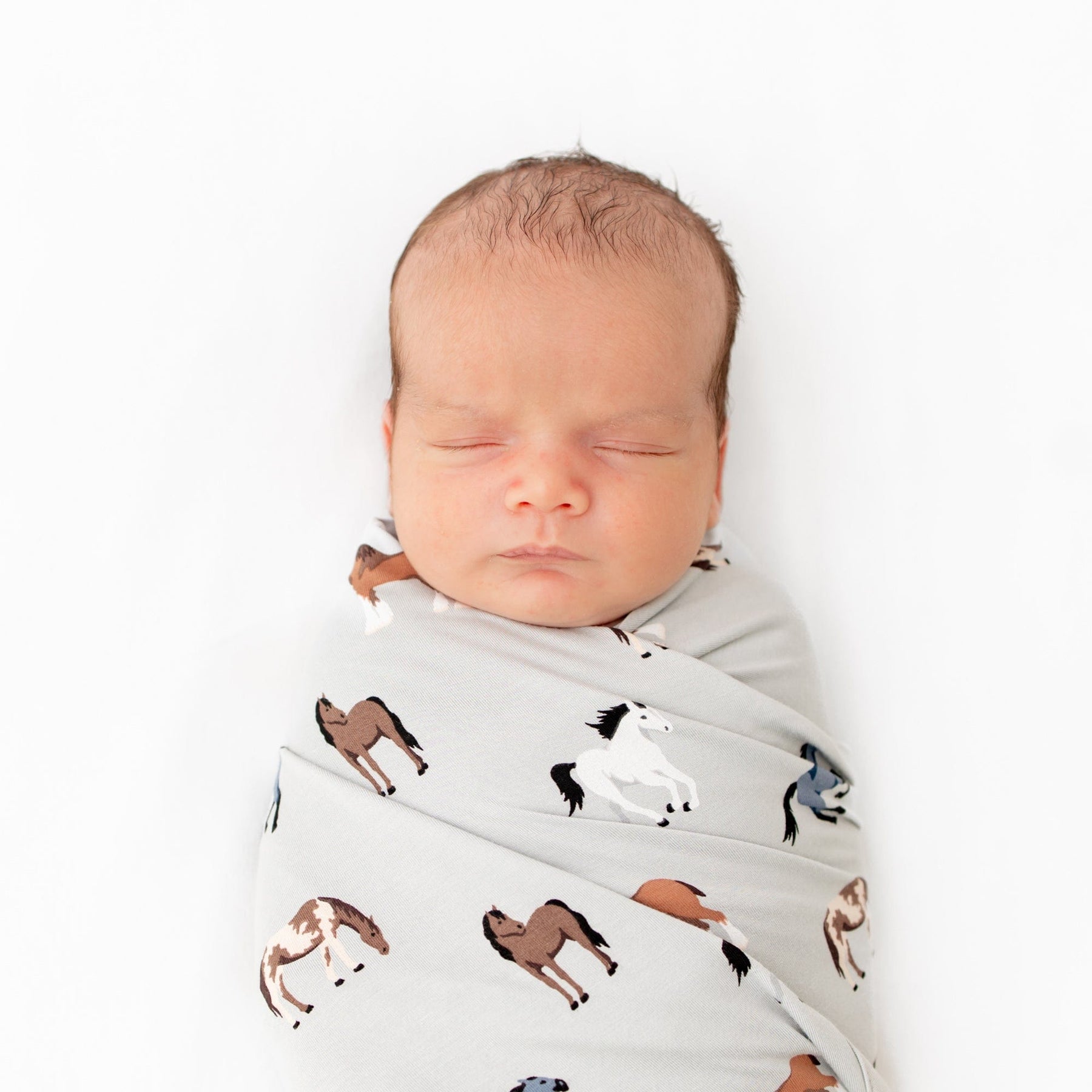 Kyte Baby Swaddling Blanket Horse / Infant Swaddle Blanket in Horse