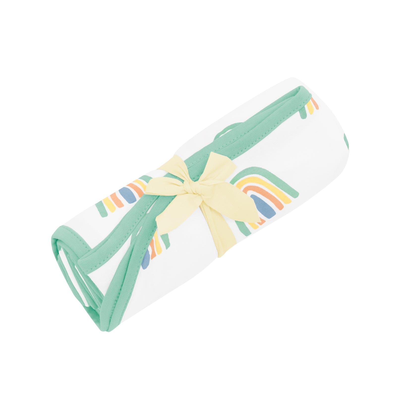 Kyte Baby Swaddling Blanket Wasabi Rainbow / Infant Swaddle Blanket in Wasabi Rainbow