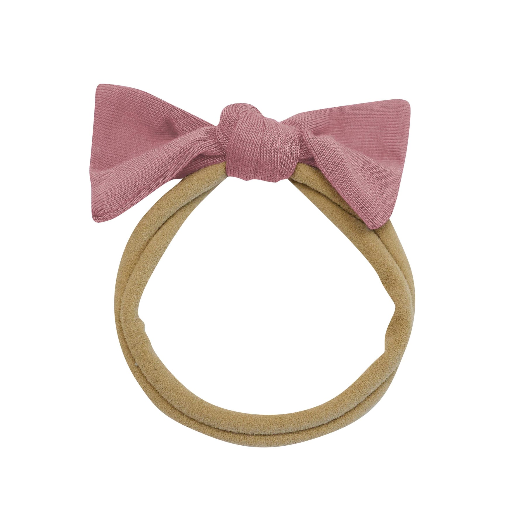 Kyte Baby Tiny Nylon Bow Dusty Rose / One Size Tiny Nylon Bow in Dusty Rose