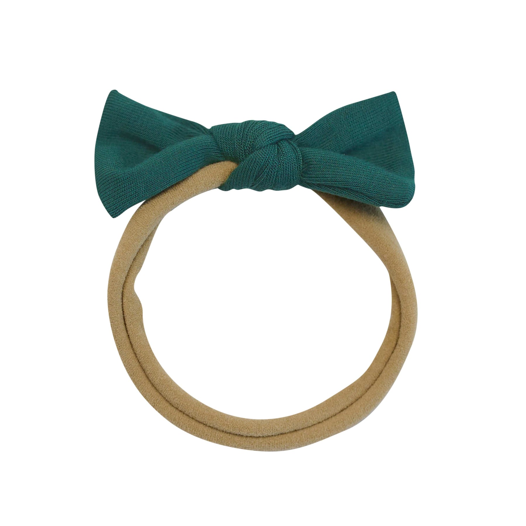 Kyte Baby Tiny Nylon Bow Emerald / One Size Tiny Nylon Bow in Emerald