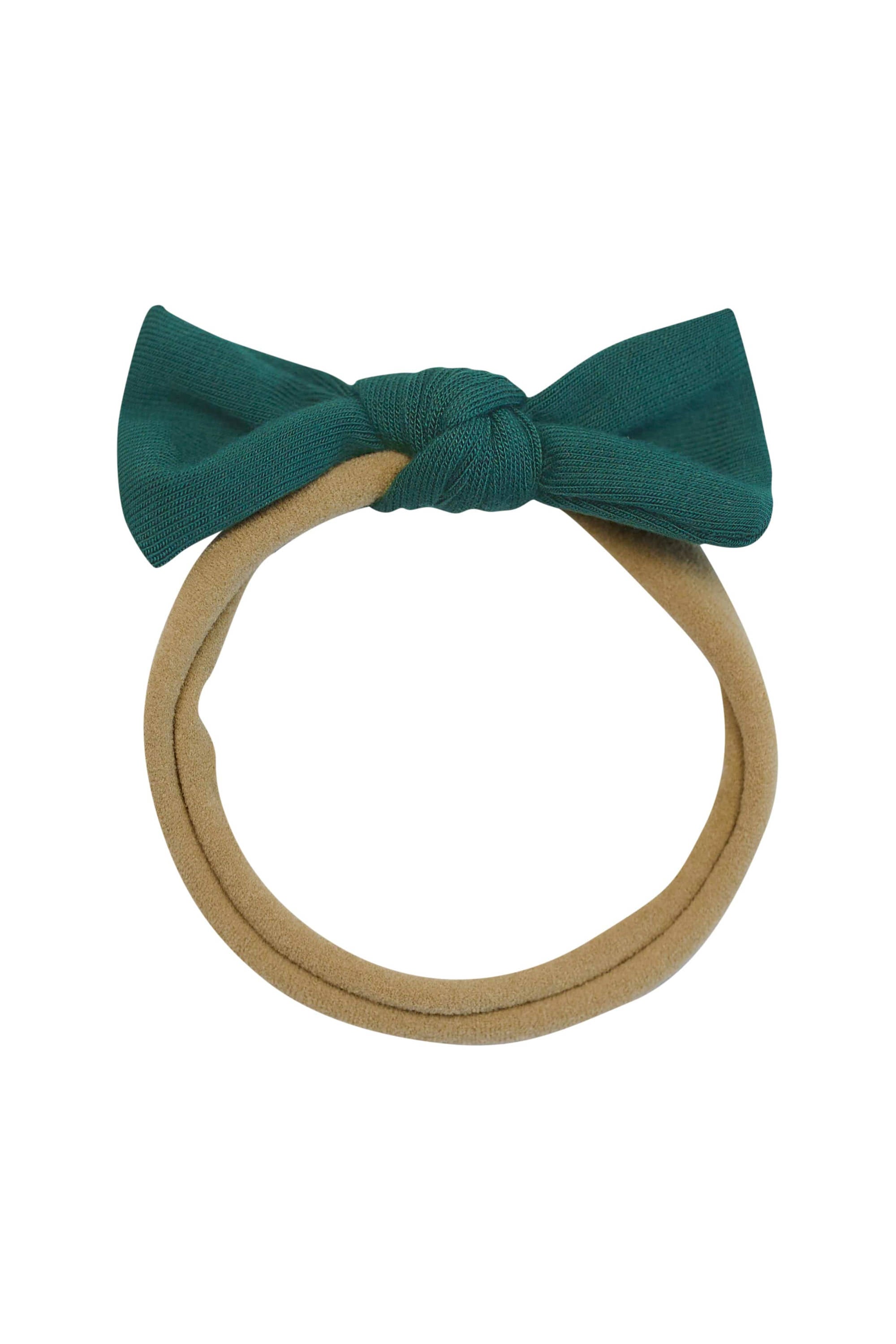 Kyte Baby Tiny Nylon Bow in Emerald
