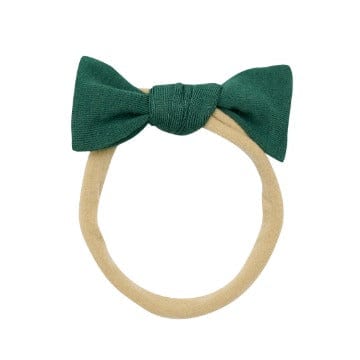 Kyte Baby Tiny Nylon Bow Evergreen / One Size Tiny Nylon Bow in Evergreen