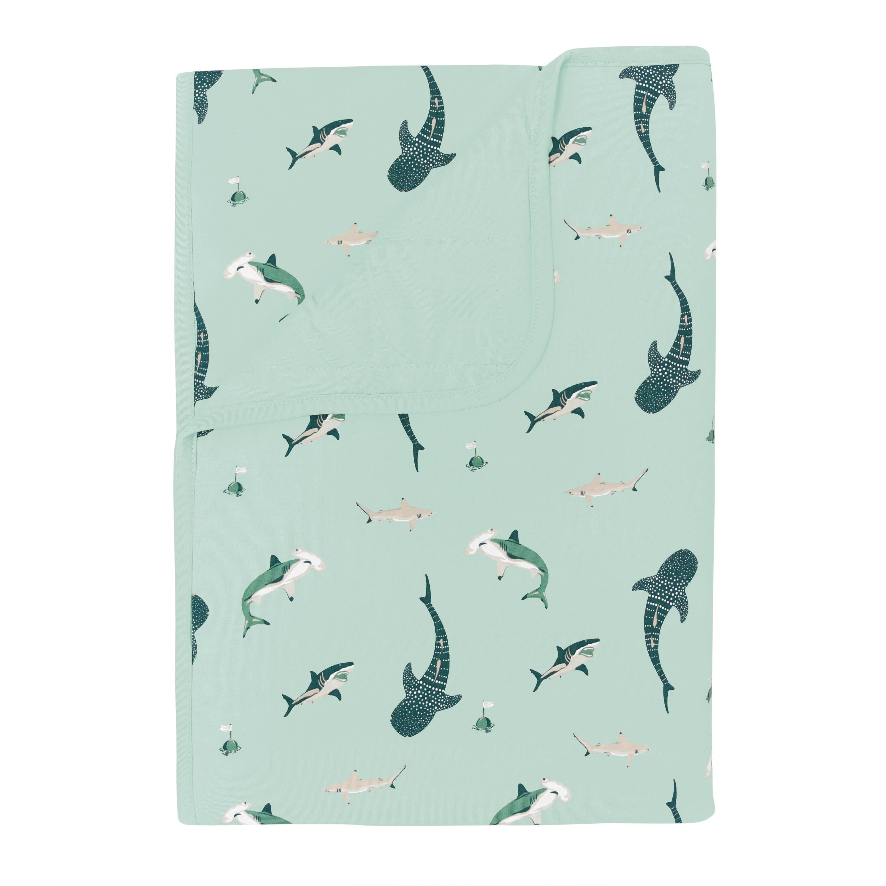 Kyte Baby Toddler Blanket Sage Shark / Toddler Toddler Blanket in Sage Shark 1.0