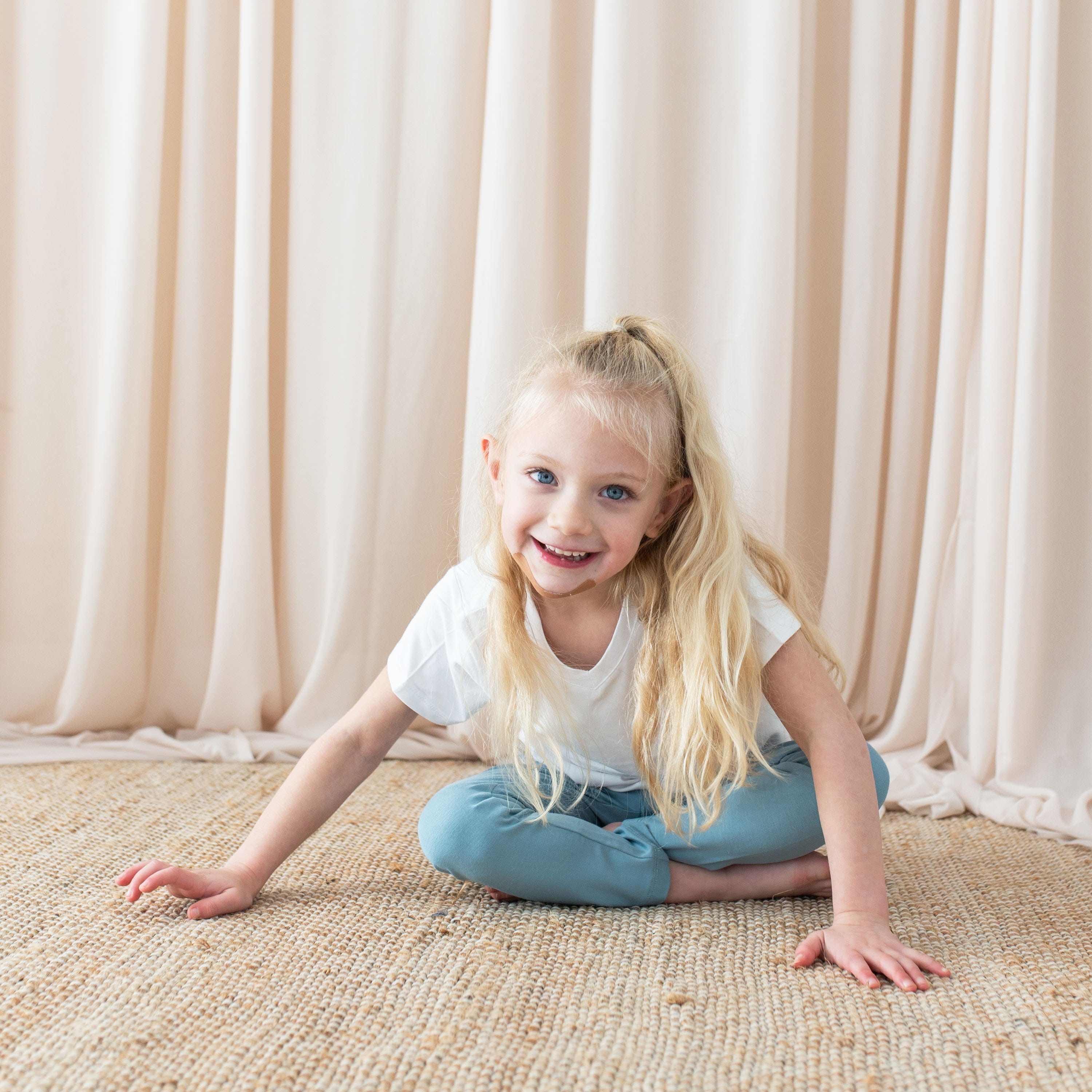 Toddler Leggings in Dusty Blue Dusty Blue 12 18 months