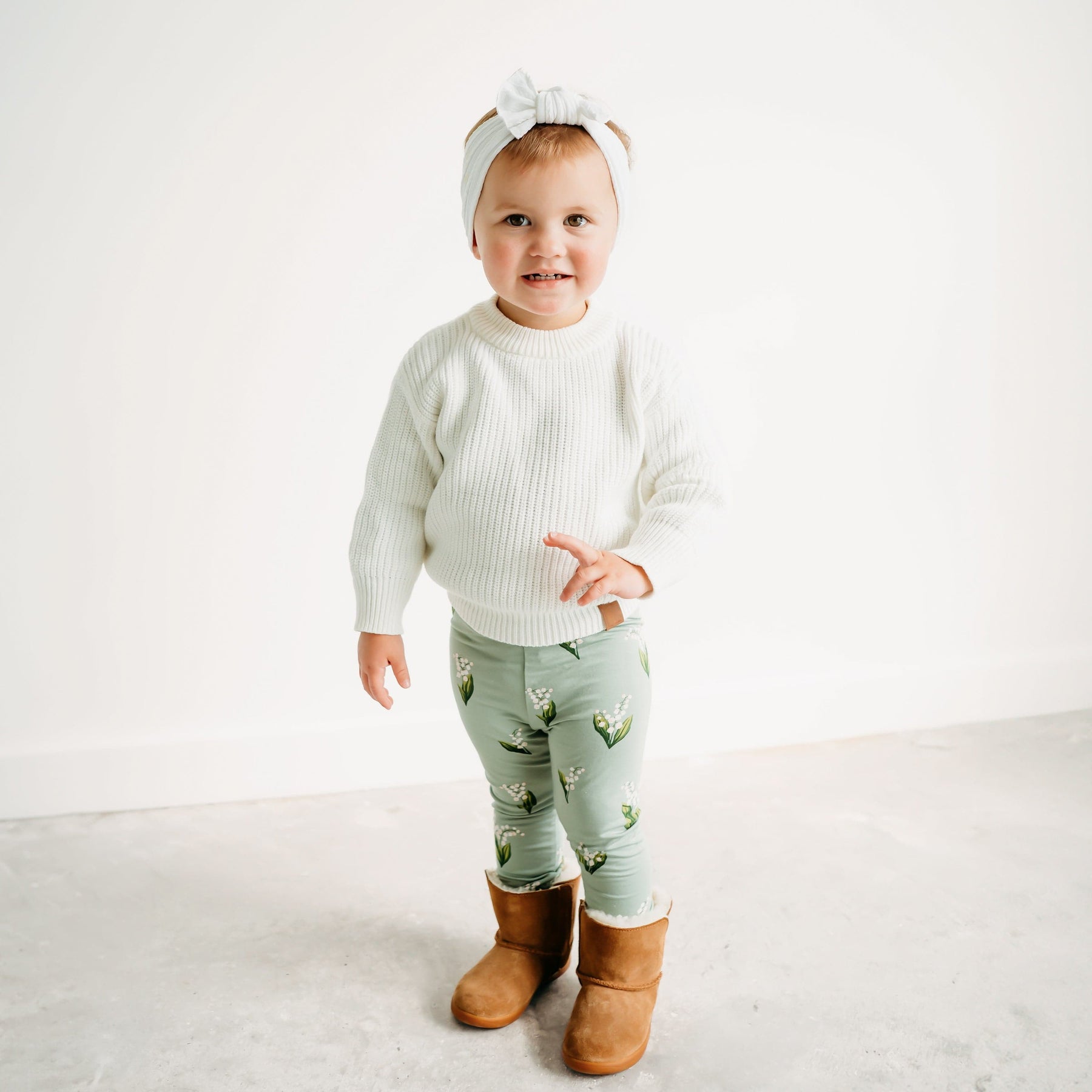 Kyte Baby Toddler Leggings Toddler Leggings in Thyme Lily