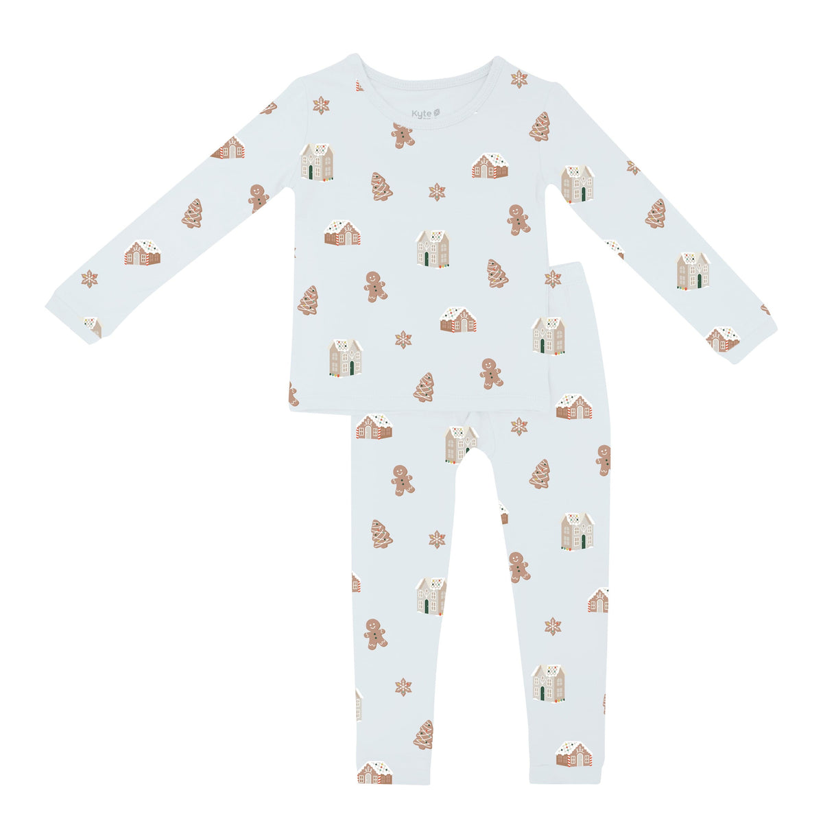 Kyte Baby Toddler Long Sleeve Pajamas Exclusive Long Sleeve Pajamas in Gingerbread Village