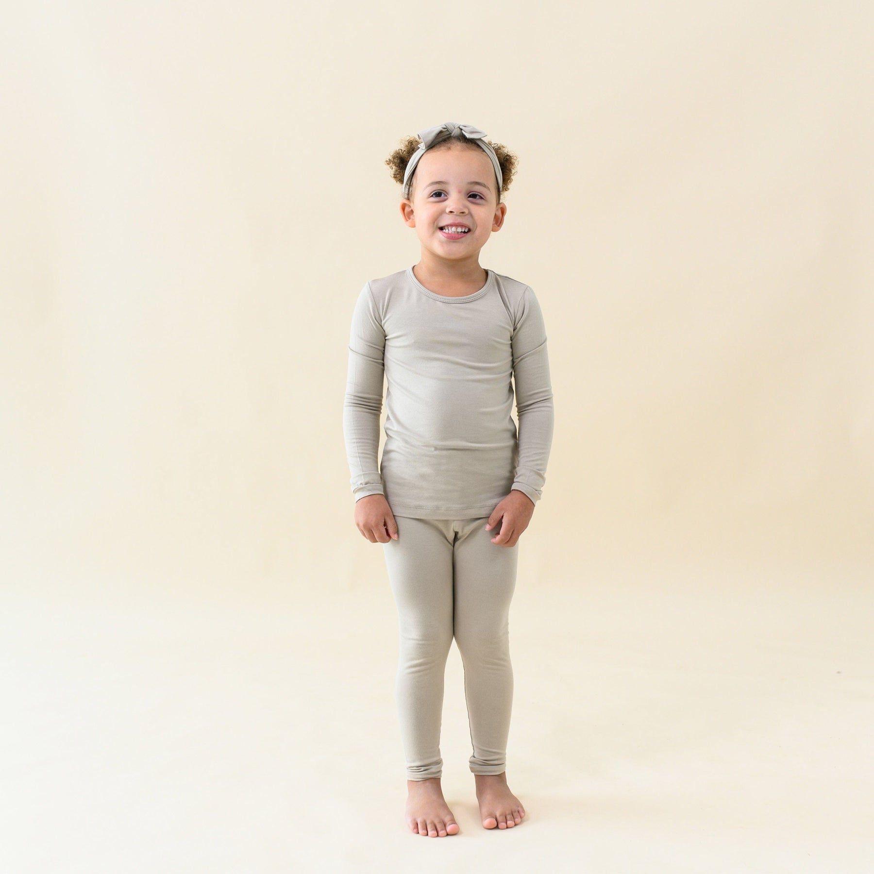 Kyte Baby Toddler Long Sleeve Pajamas Long Sleeve Pajamas in Almond