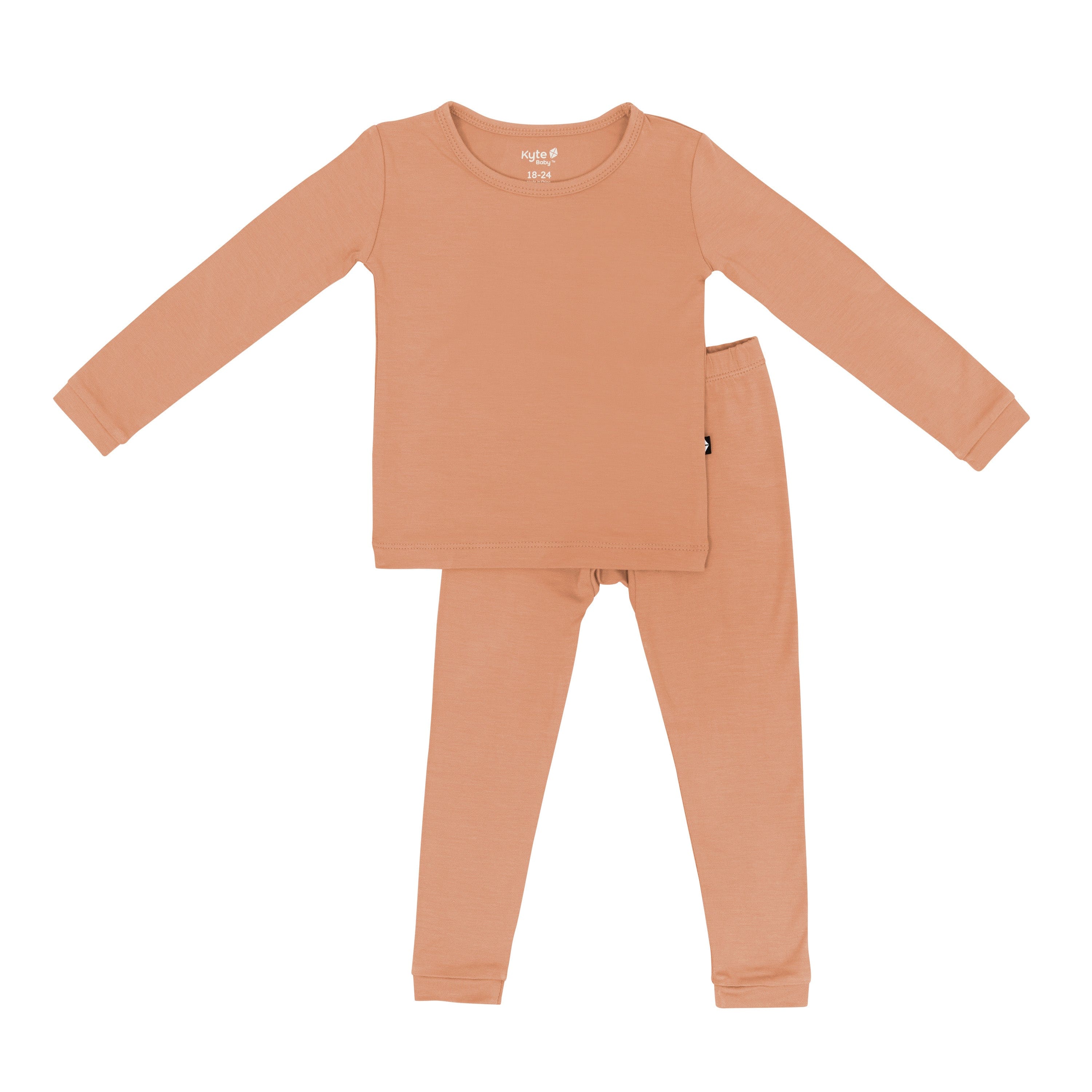 Kyte Baby Toddler Long Sleeve Pajamas Long Sleeve Pajamas in Apricot