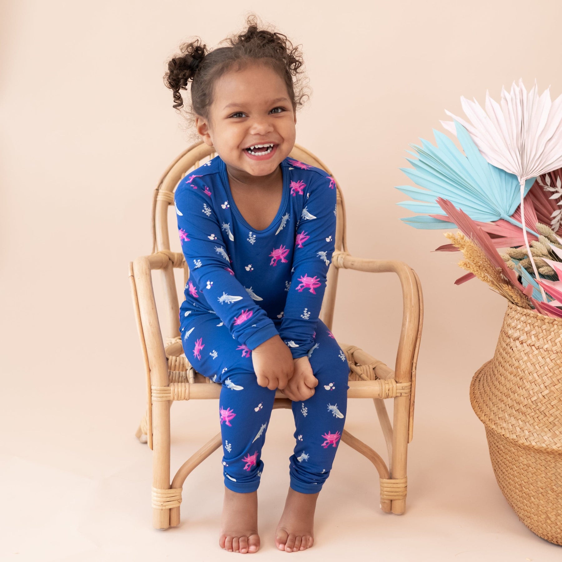 Kyte Baby Toddler Long Sleeve Pajamas Long Sleeve Pajamas in Axolotl