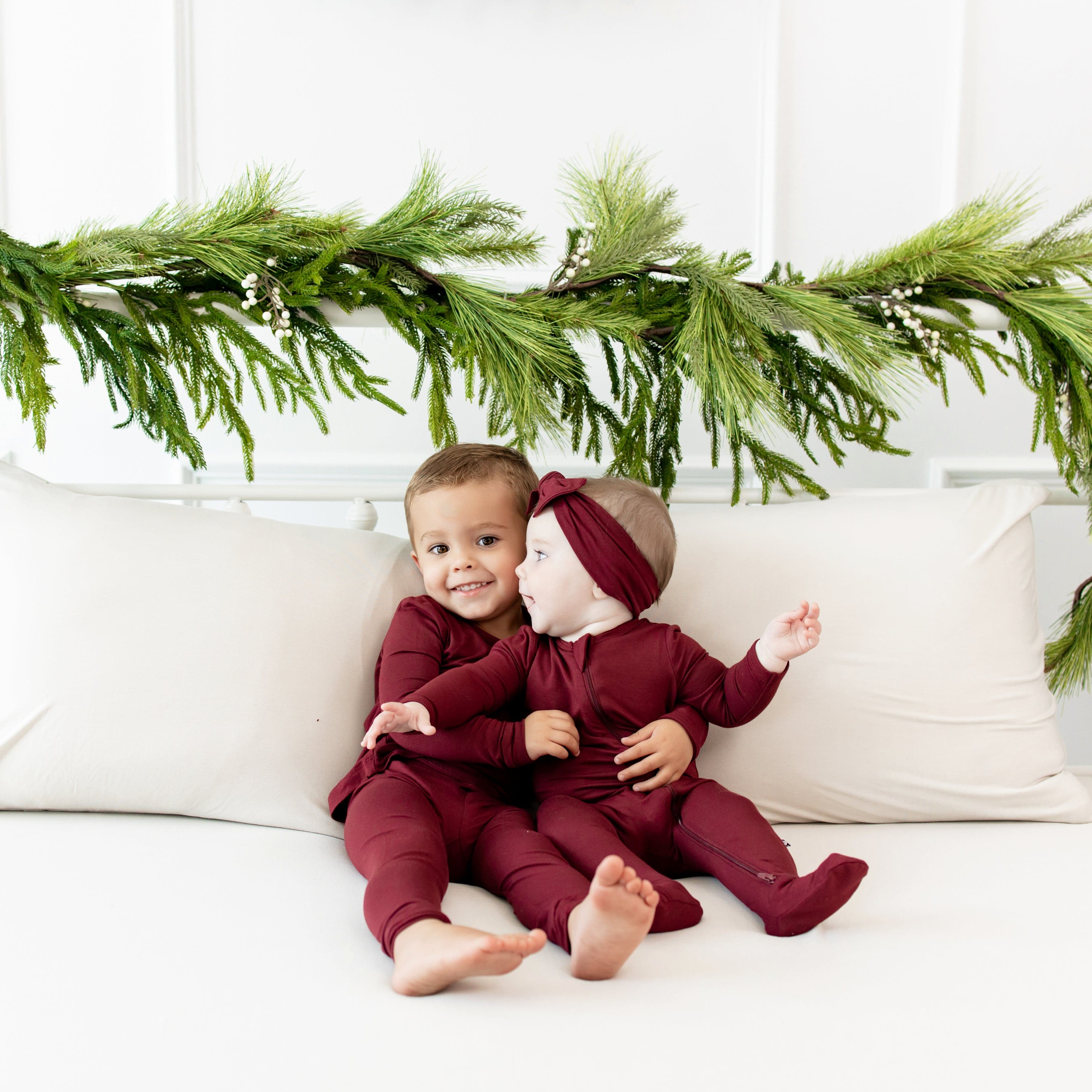 Kyte Baby Toddler Long Sleeve Pajamas Long Sleeve Pajamas in Burgundy