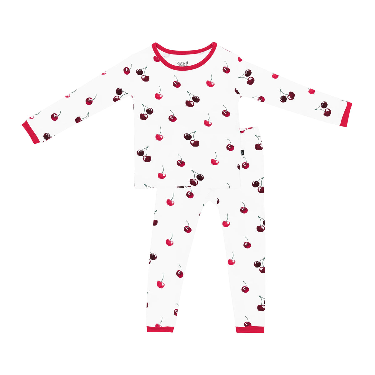 Kyte Baby Toddler Long Sleeve Pajamas Long Sleeve Pajamas in Cherry