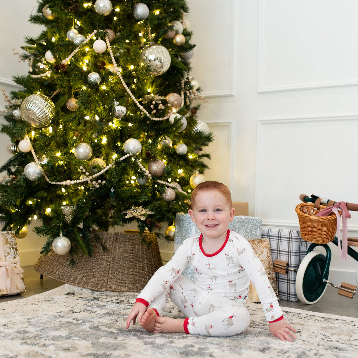 Kyte Baby Toddler Long Sleeve Pajamas Long Sleeve Pajamas in Cloud Deer