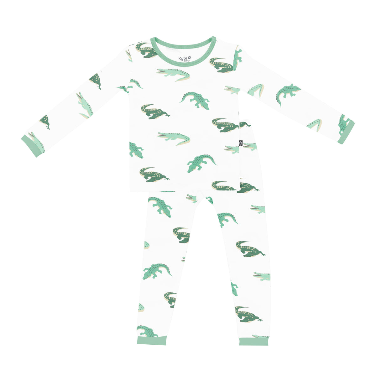 Kyte Baby Long Sleeve Pajamas in Crocodile