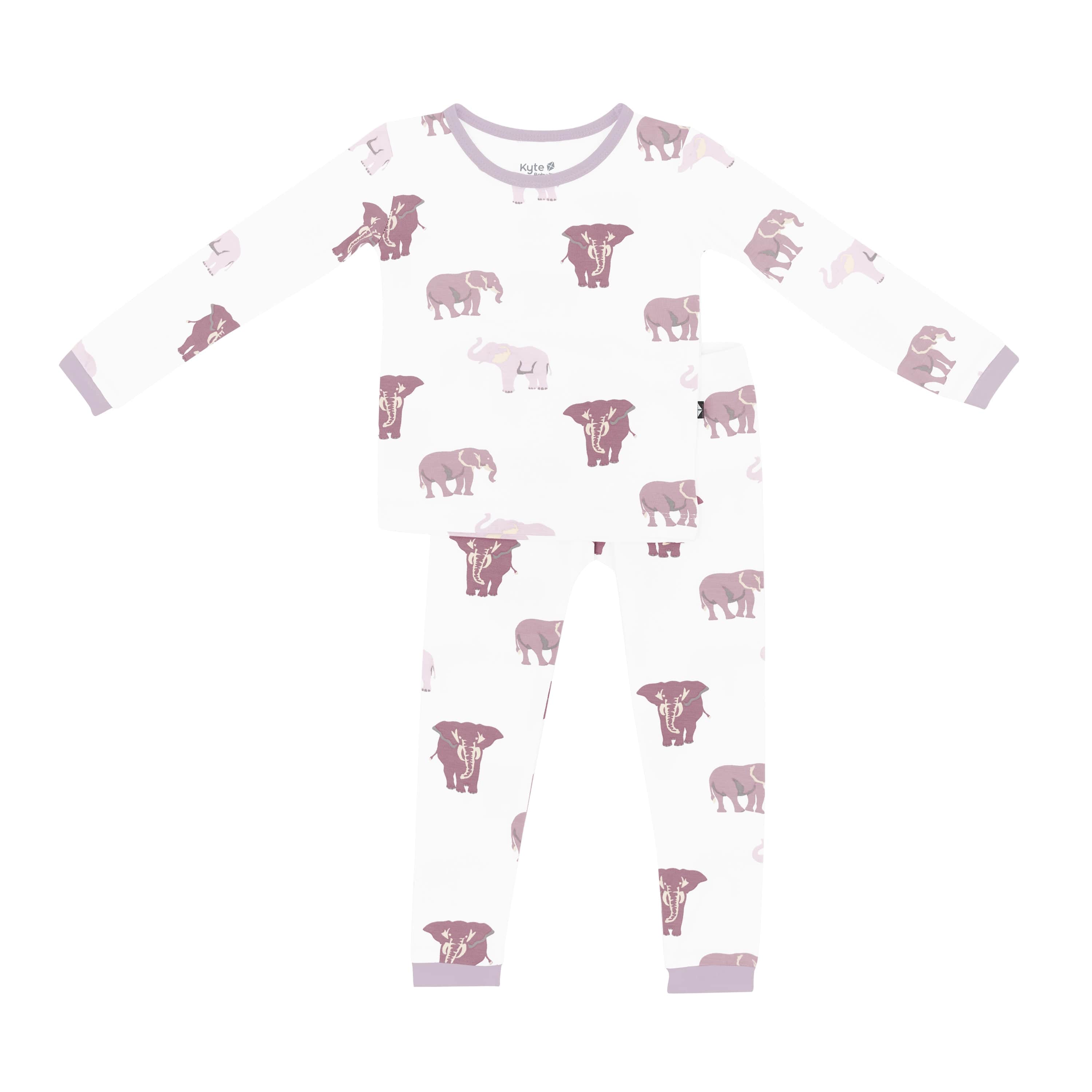 Kyte Baby Long Sleeve Pajamas in Elephant