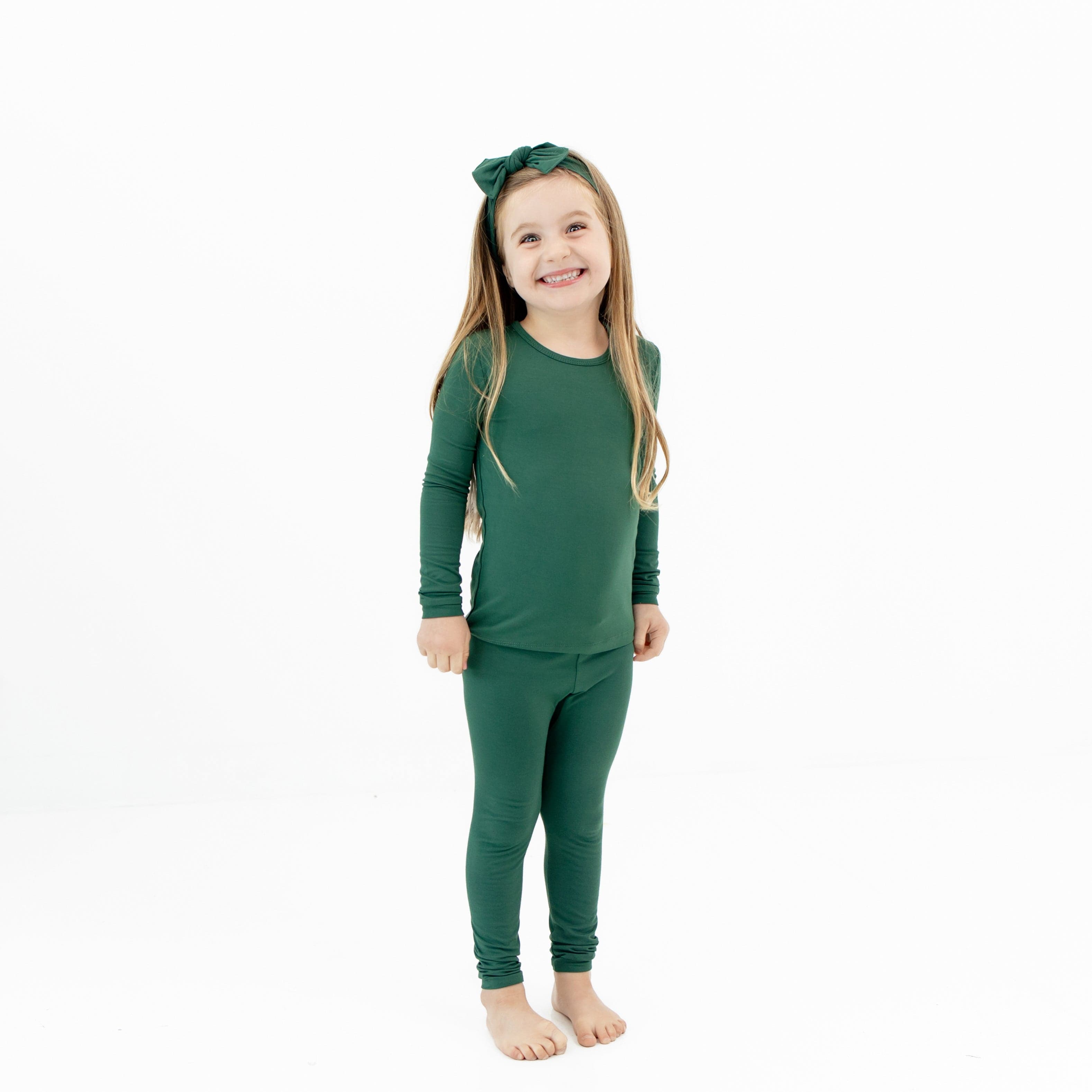 Kyte Baby Toddler Long Sleeve Pajamas Long Sleeve Pajamas in Evergreen