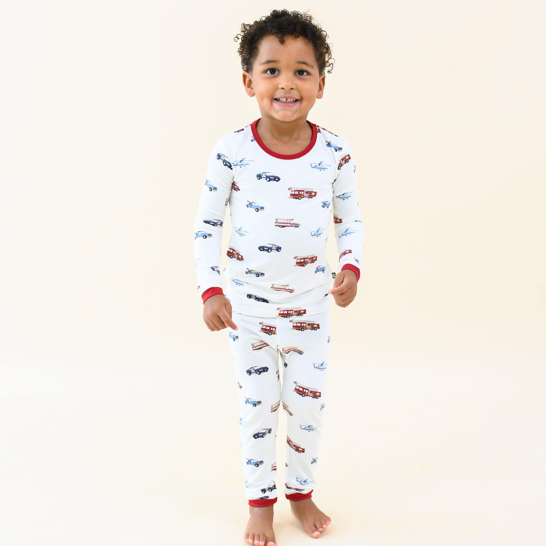 Kyte Baby Toddler Long Sleeve Pajamas Long Sleeve Pajamas in First Responder