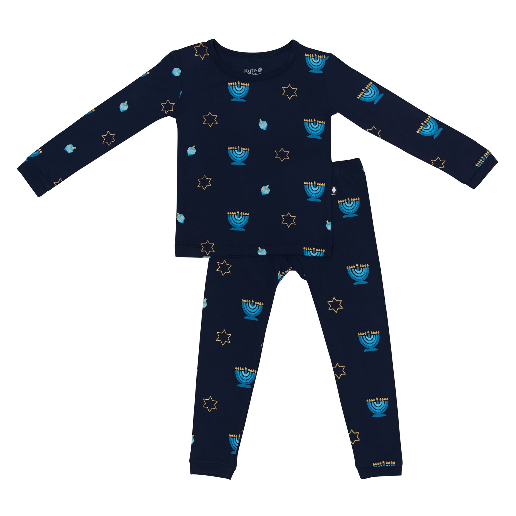 Kyte Baby Toddler Long Sleeve Pajamas Long Sleeve Pajamas in Hanukkah