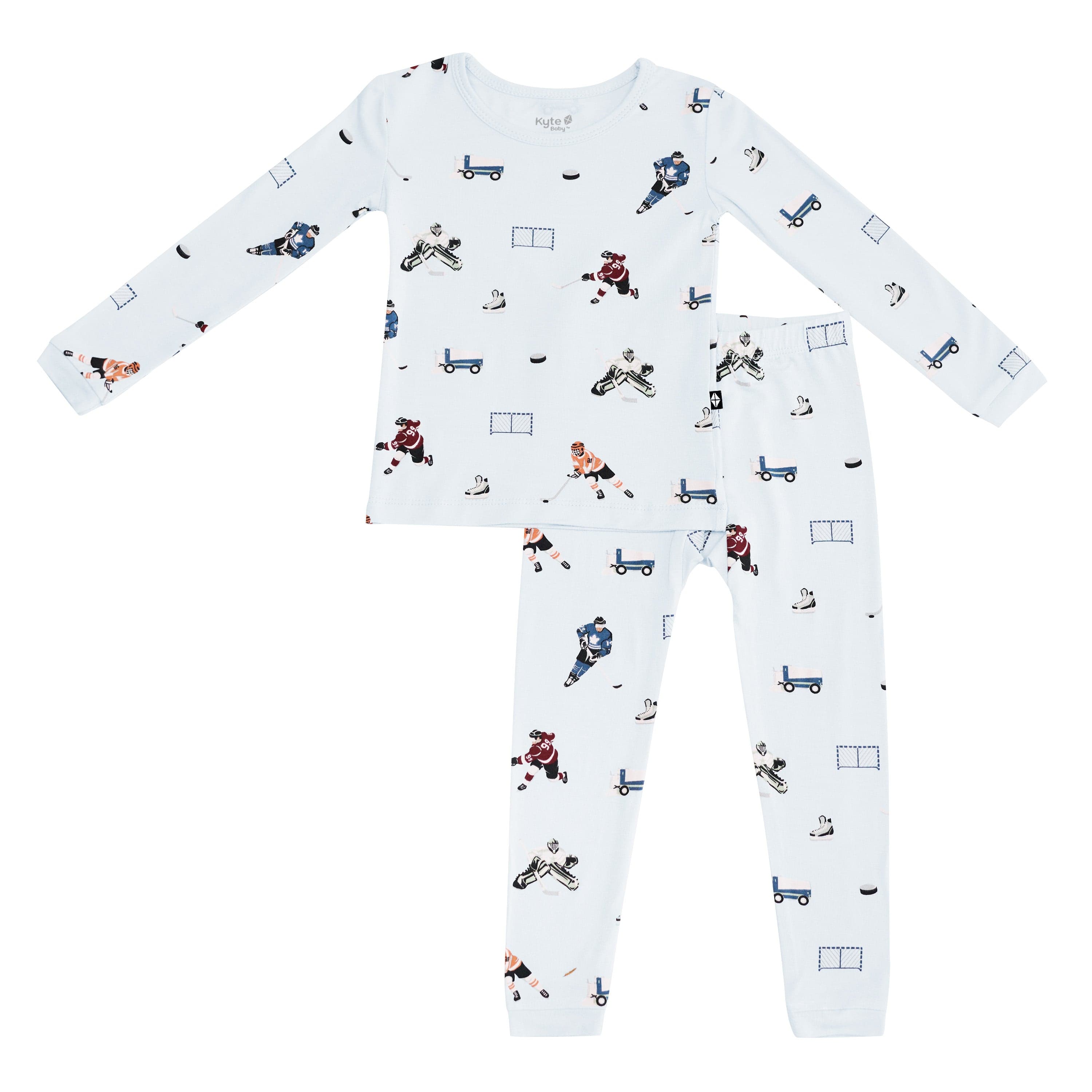 Kyte Baby Toddler Long Sleeve Pajamas Long Sleeve Pajamas in Hockey