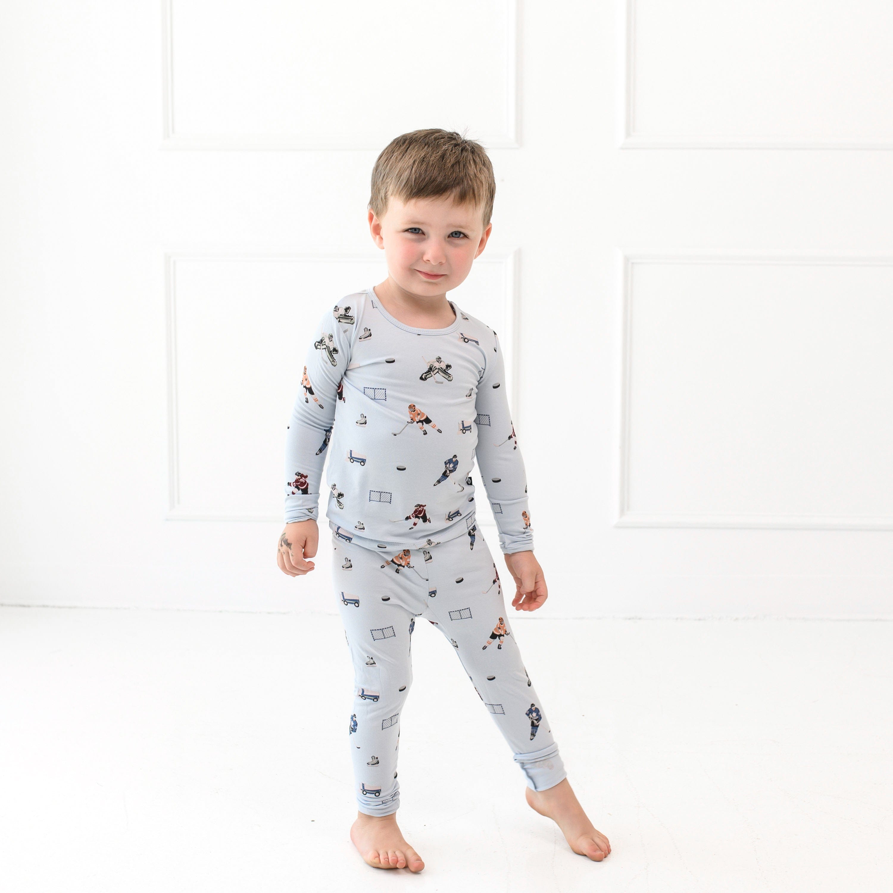 Kyte Baby Toddler Long Sleeve Pajamas Long Sleeve Pajamas in Hockey