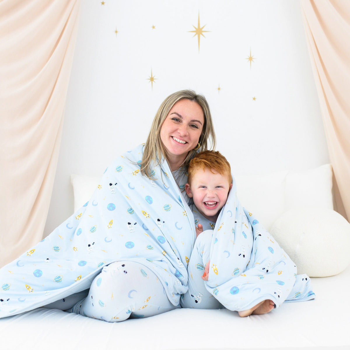 Kyte Baby Toddler Long Sleeve Pajamas Long Sleeve Pajamas in Ice Space