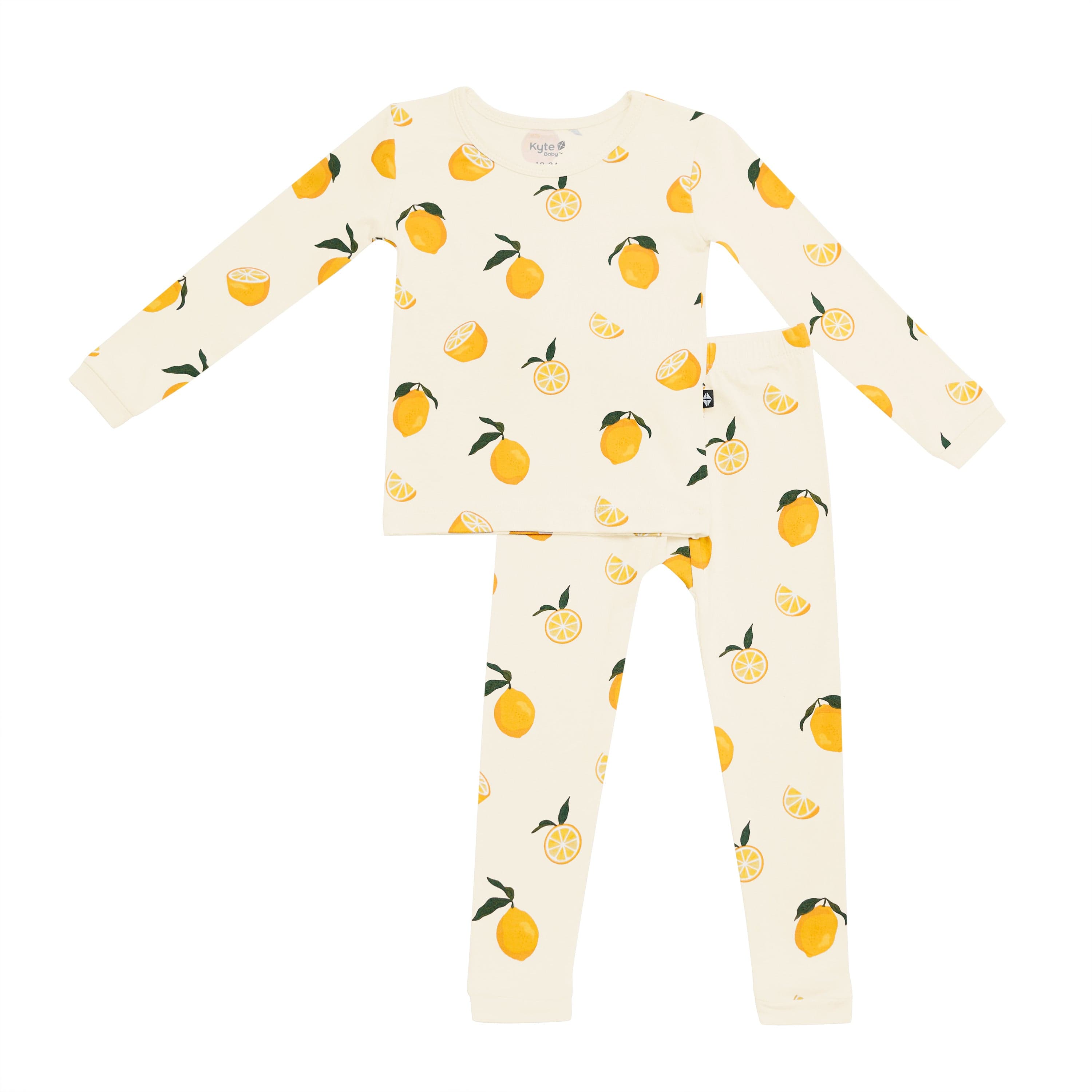 Kyte Baby Long Sleeve Pajamas in Lemon