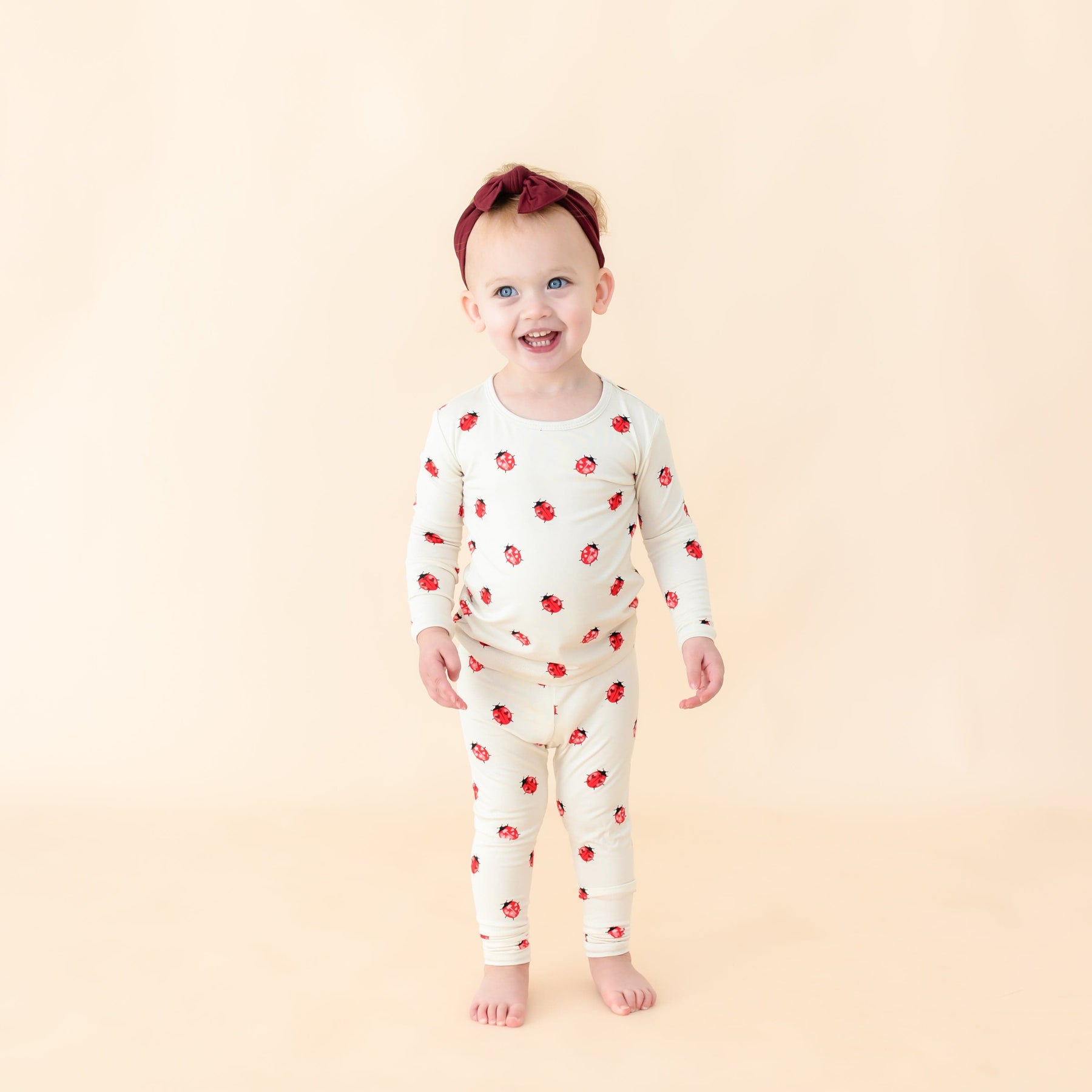 Kyte Baby Toddler Long Sleeve Pajamas Long Sleeve Pajamas in Love Bug