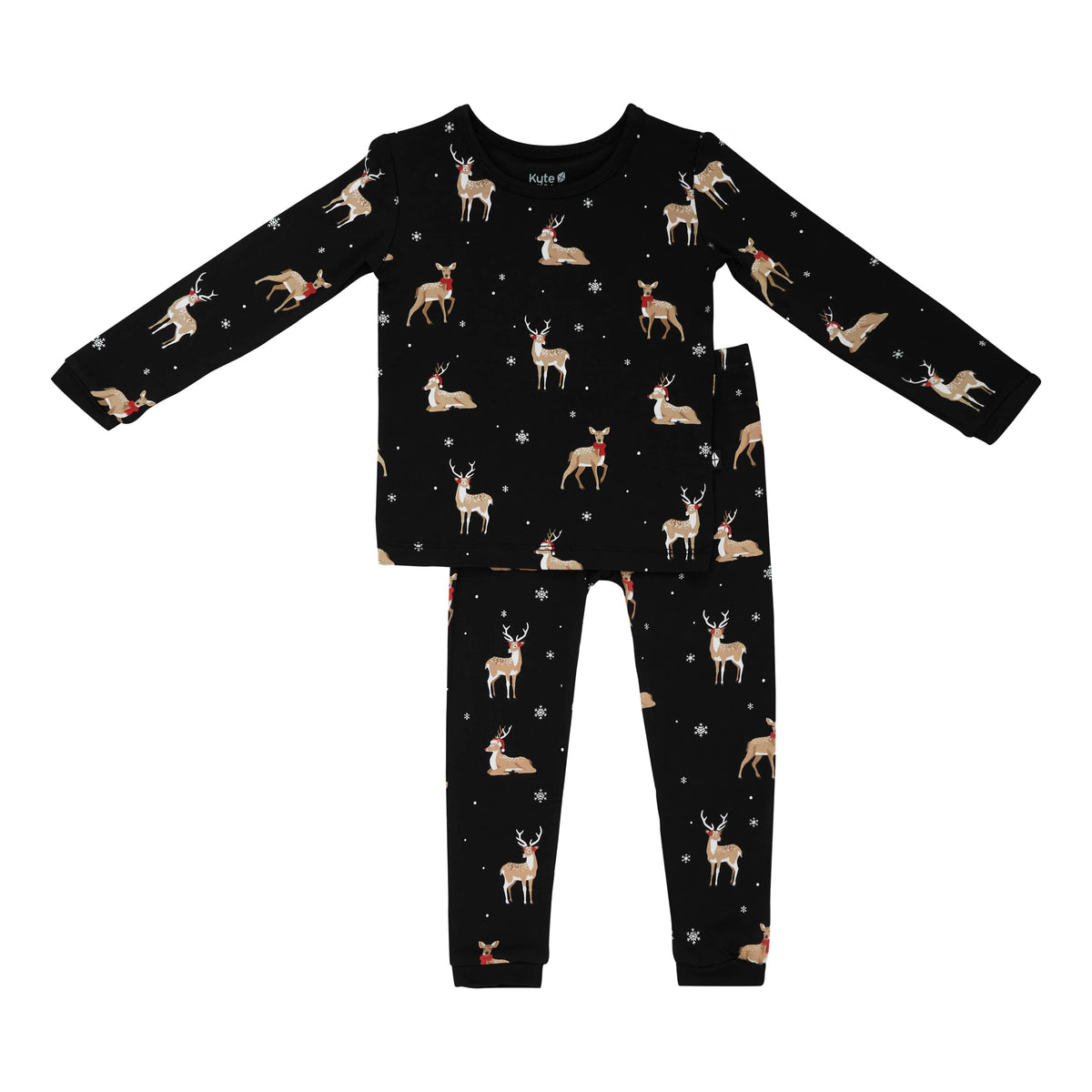Kyte Baby Toddler Long Sleeve Pajamas Long Sleeve Pajamas in Midnight Deer