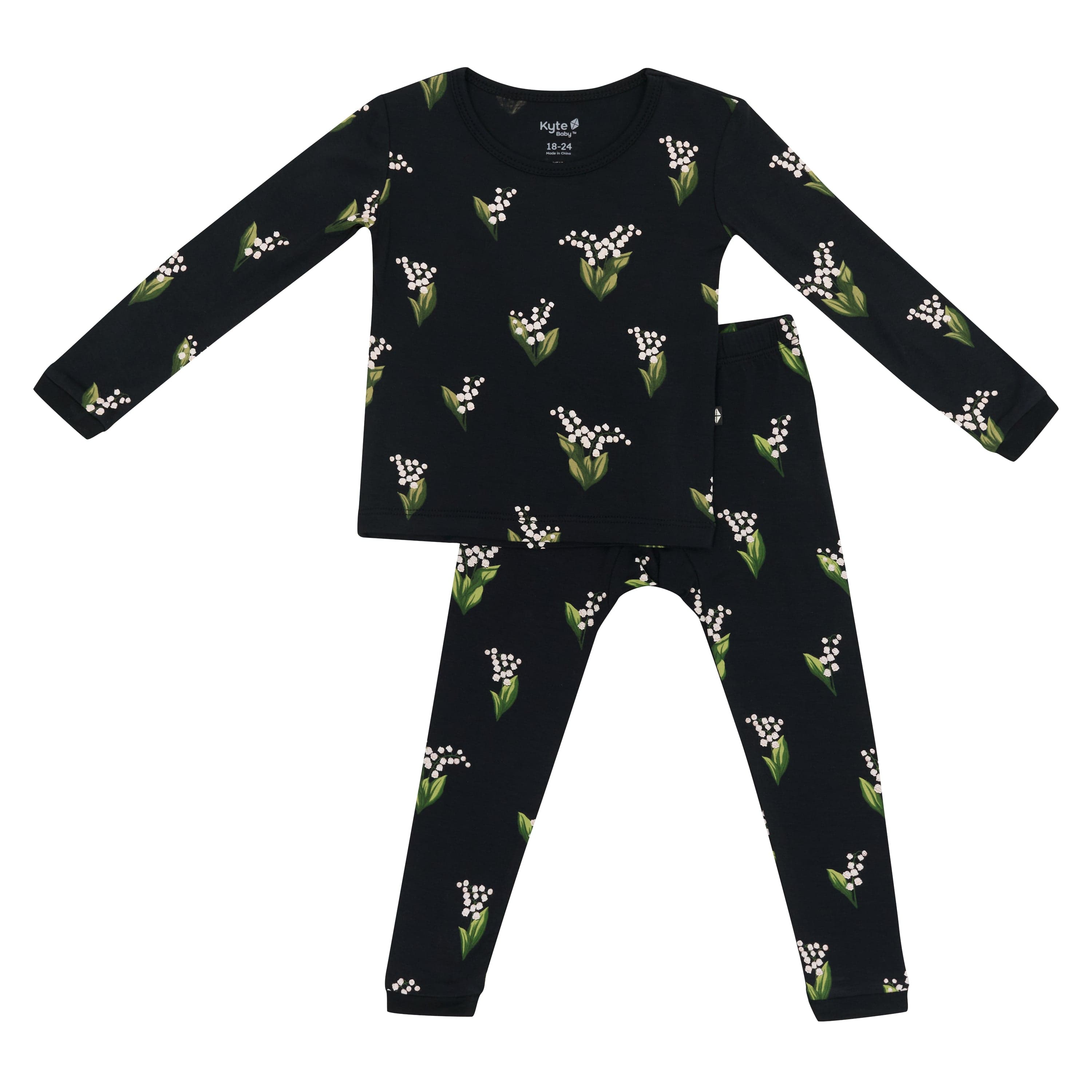 Kyte Baby Long Sleeve Pajamas in Midnight Lily