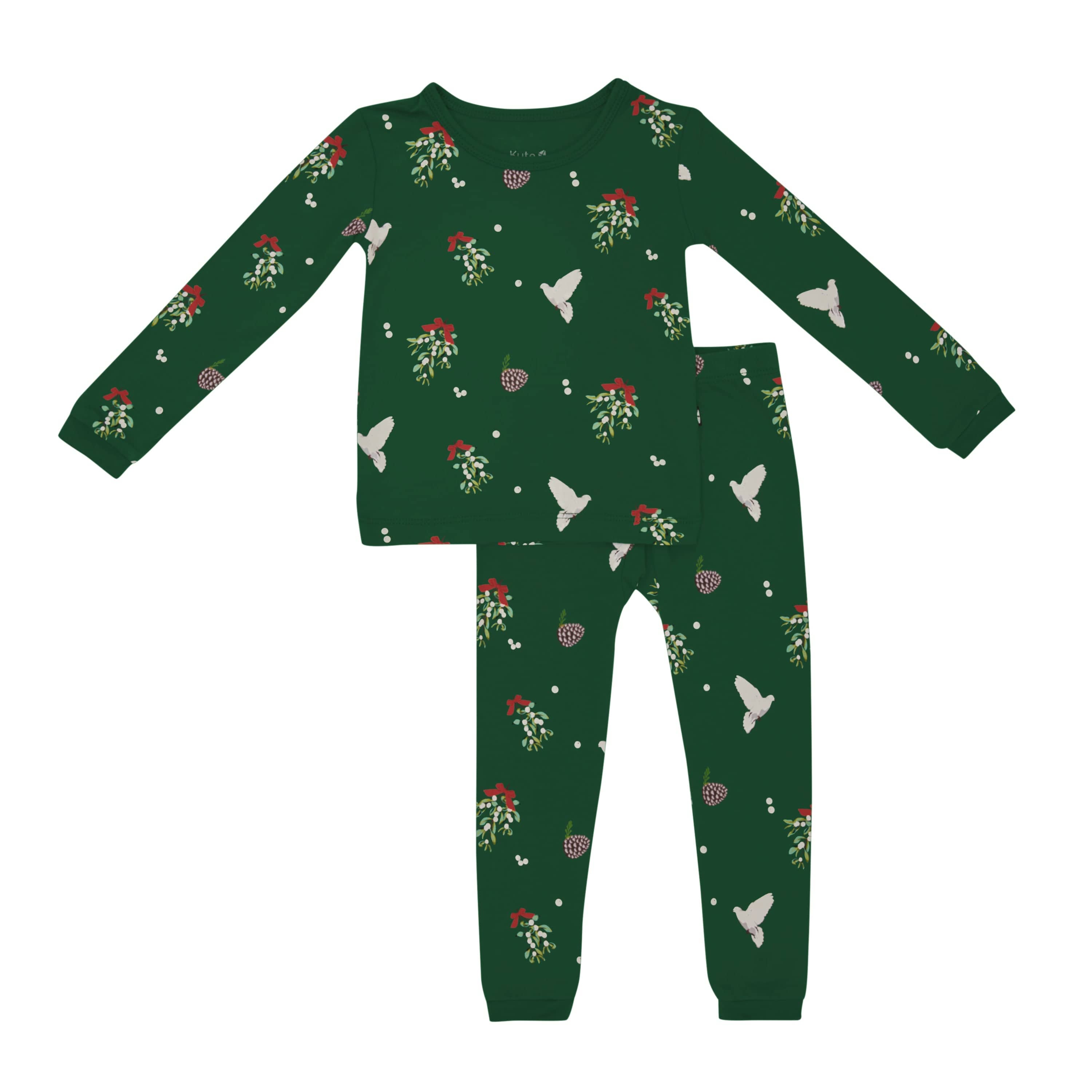 Kyte Baby Toddler Long Sleeve Pajamas Long Sleeve Pajamas in Mistletoe