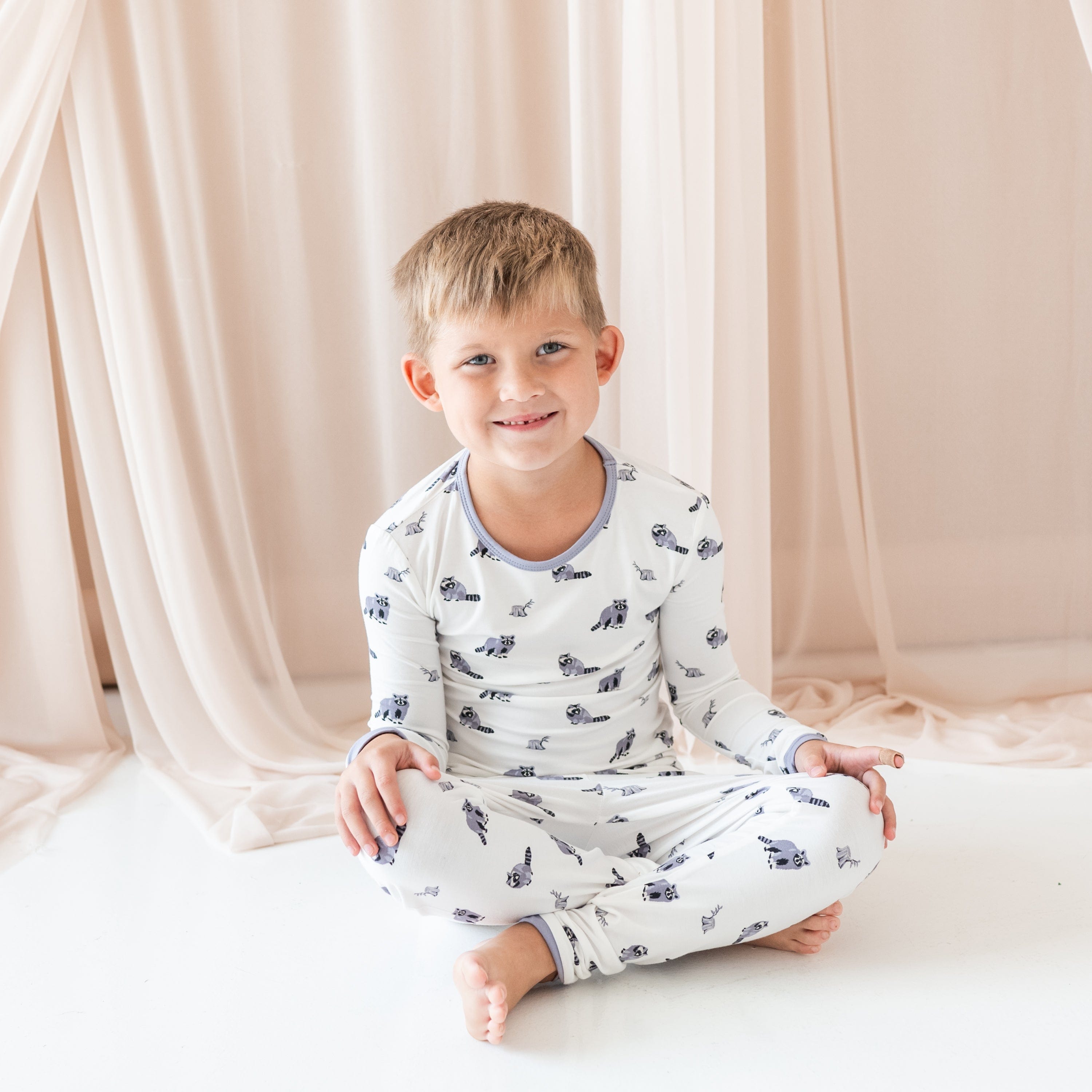 Kyte Baby Toddler Long Sleeve Pajamas Long Sleeve Pajamas in Raccoon