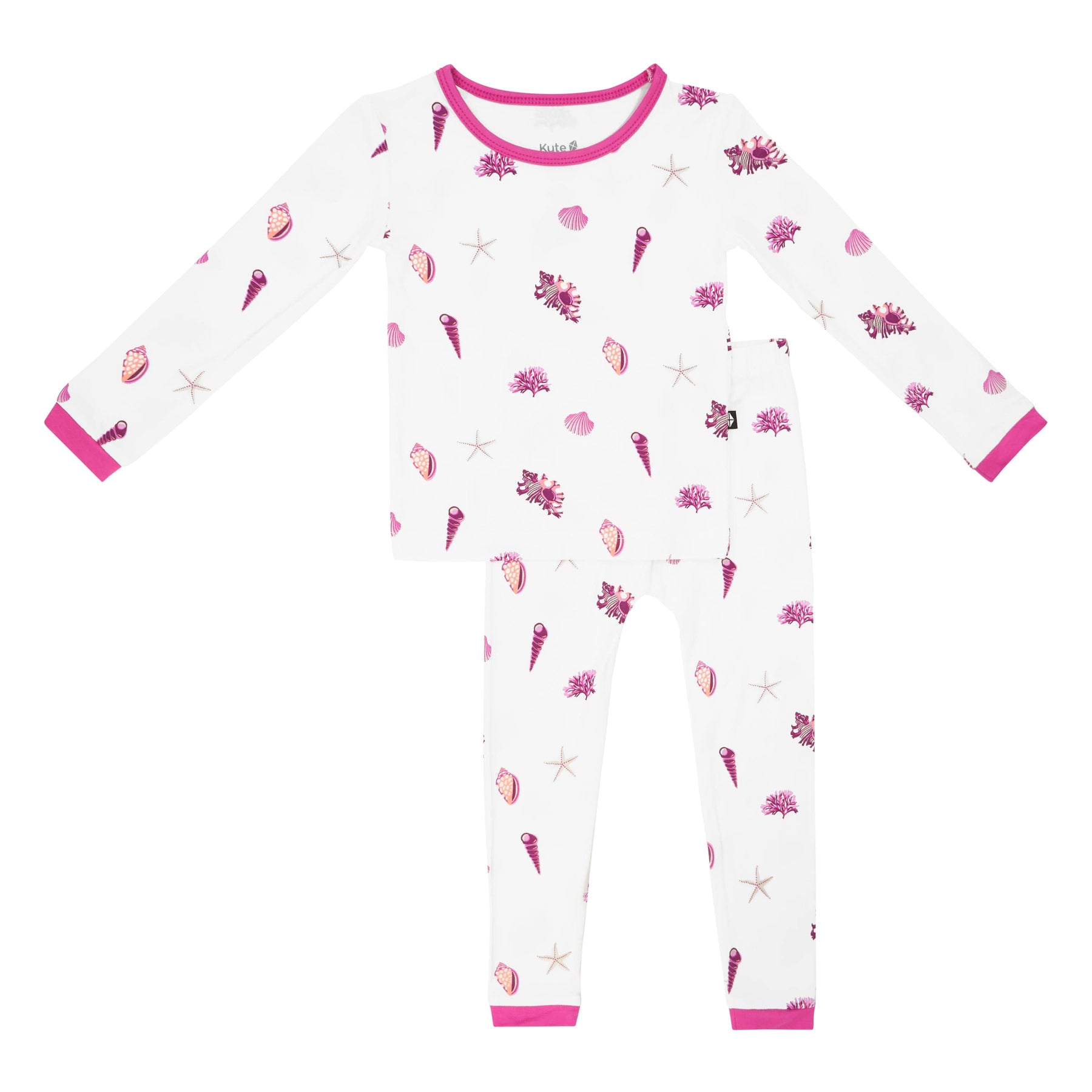 Kyte Baby Toddler Long Sleeve Pajamas Long Sleeve Pajamas in Raspberry Shell