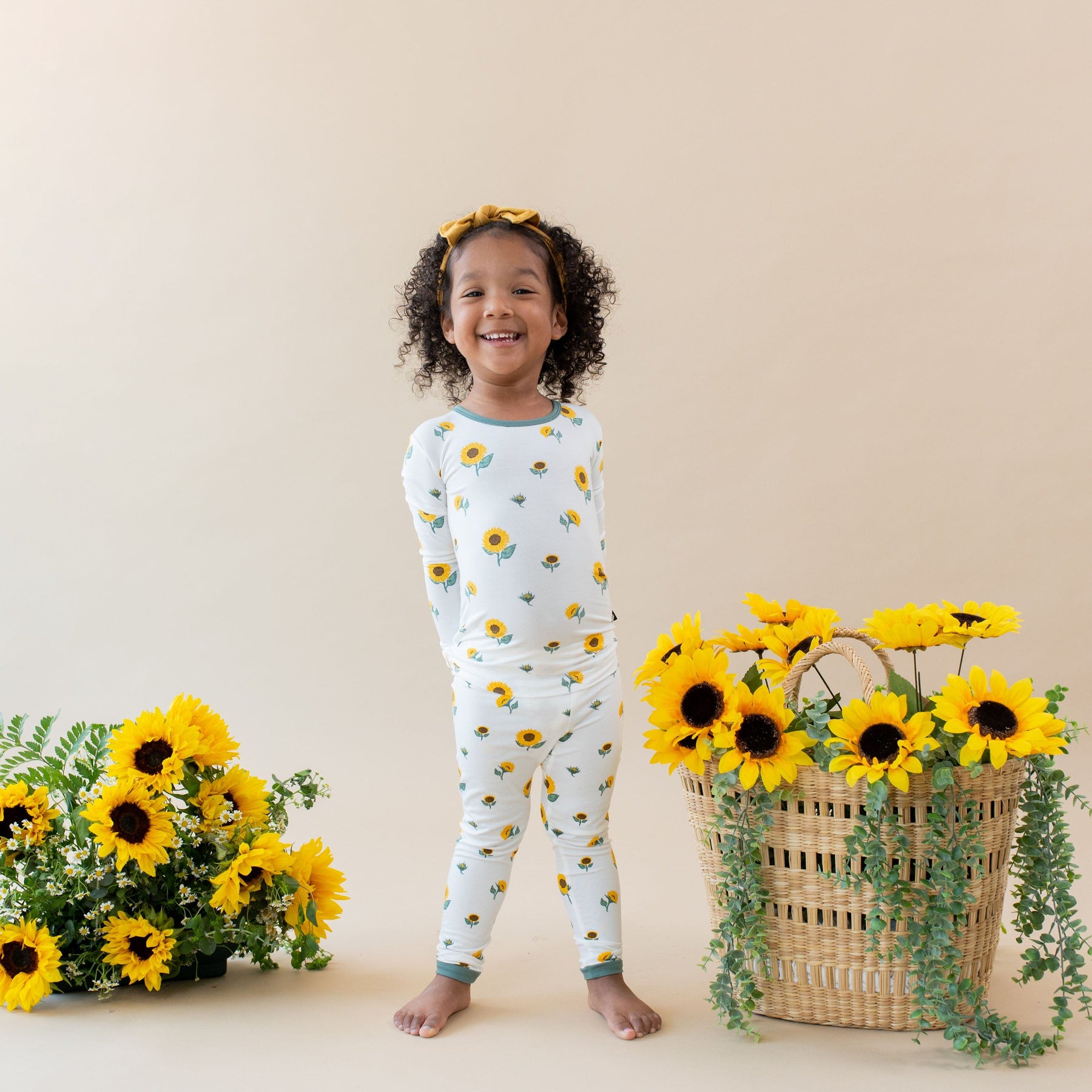 Kyte Baby Toddler Long Sleeve Pajamas Long Sleeve Pajamas in Sunflower