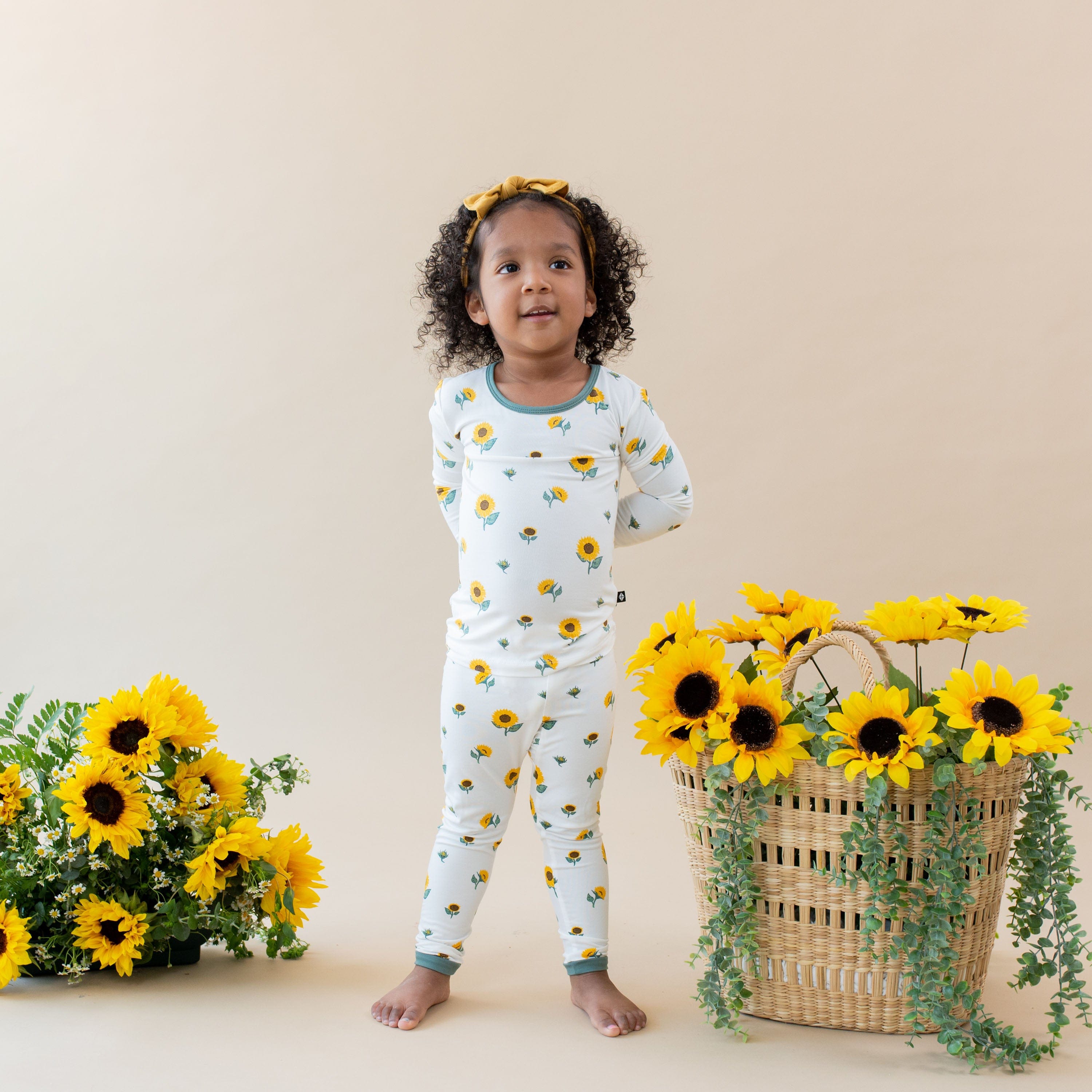 Kyte Baby Toddler Long Sleeve Pajamas Long Sleeve Pajamas in Sunflower