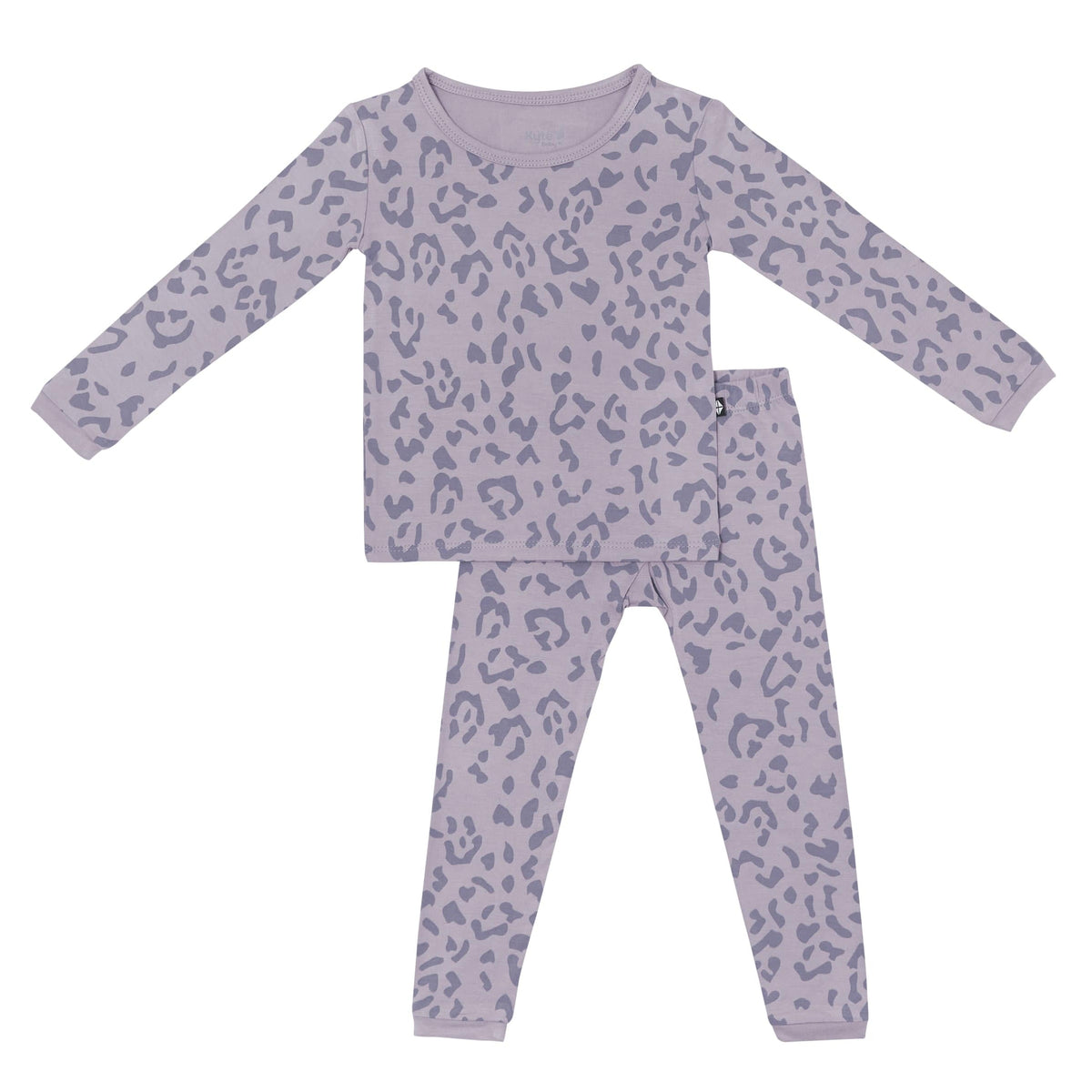 Kyte Baby Toddler Long Sleeve Pajamas Long Sleeve Pajamas in Taro Leopard