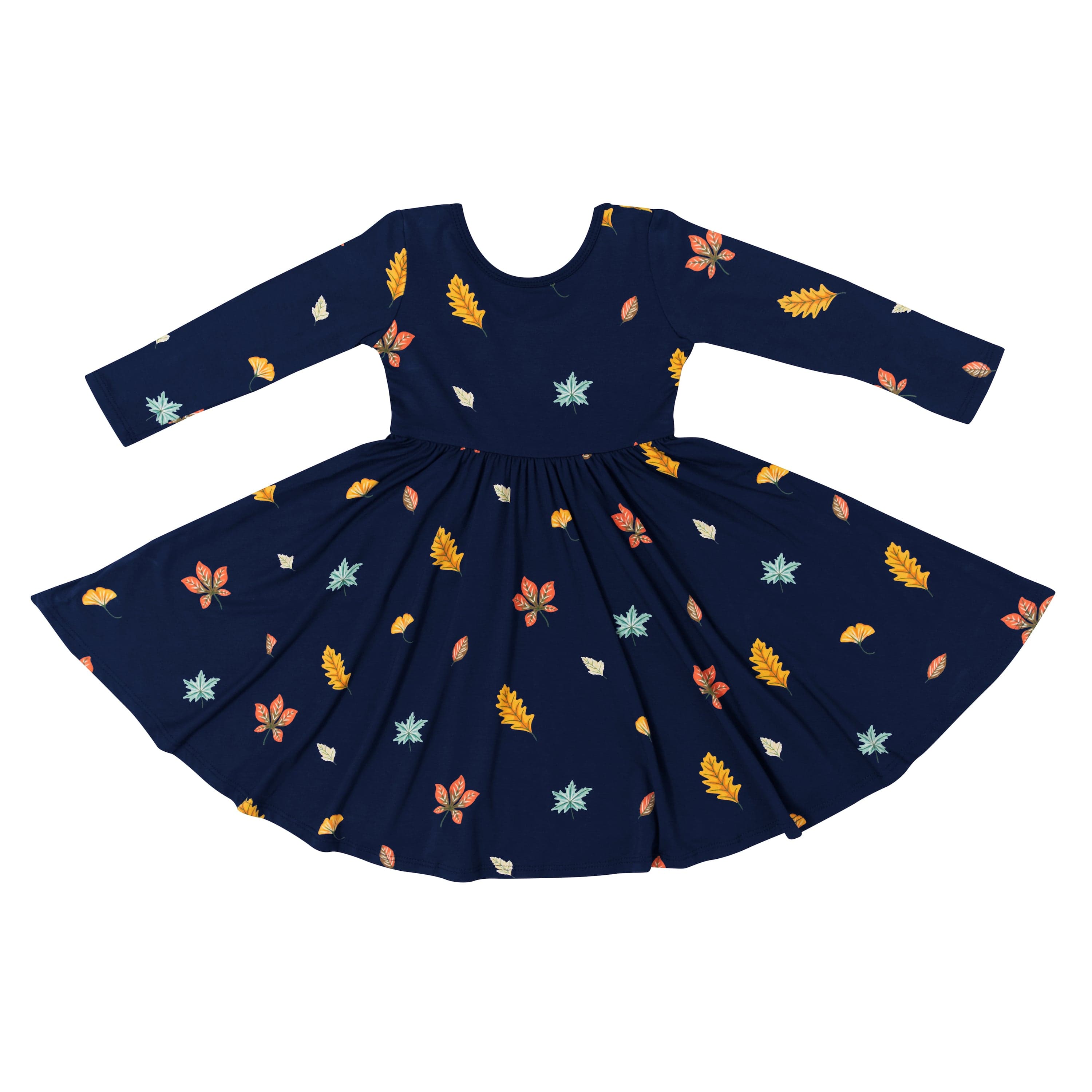 Kyte Baby Toddler Long Sleeve Twirl Dress Long Sleeve Twirl Dress in Foliage