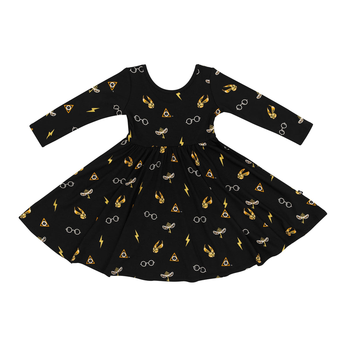 Product photo of the Long Sleeve Twirl Dress in Midnight Icon