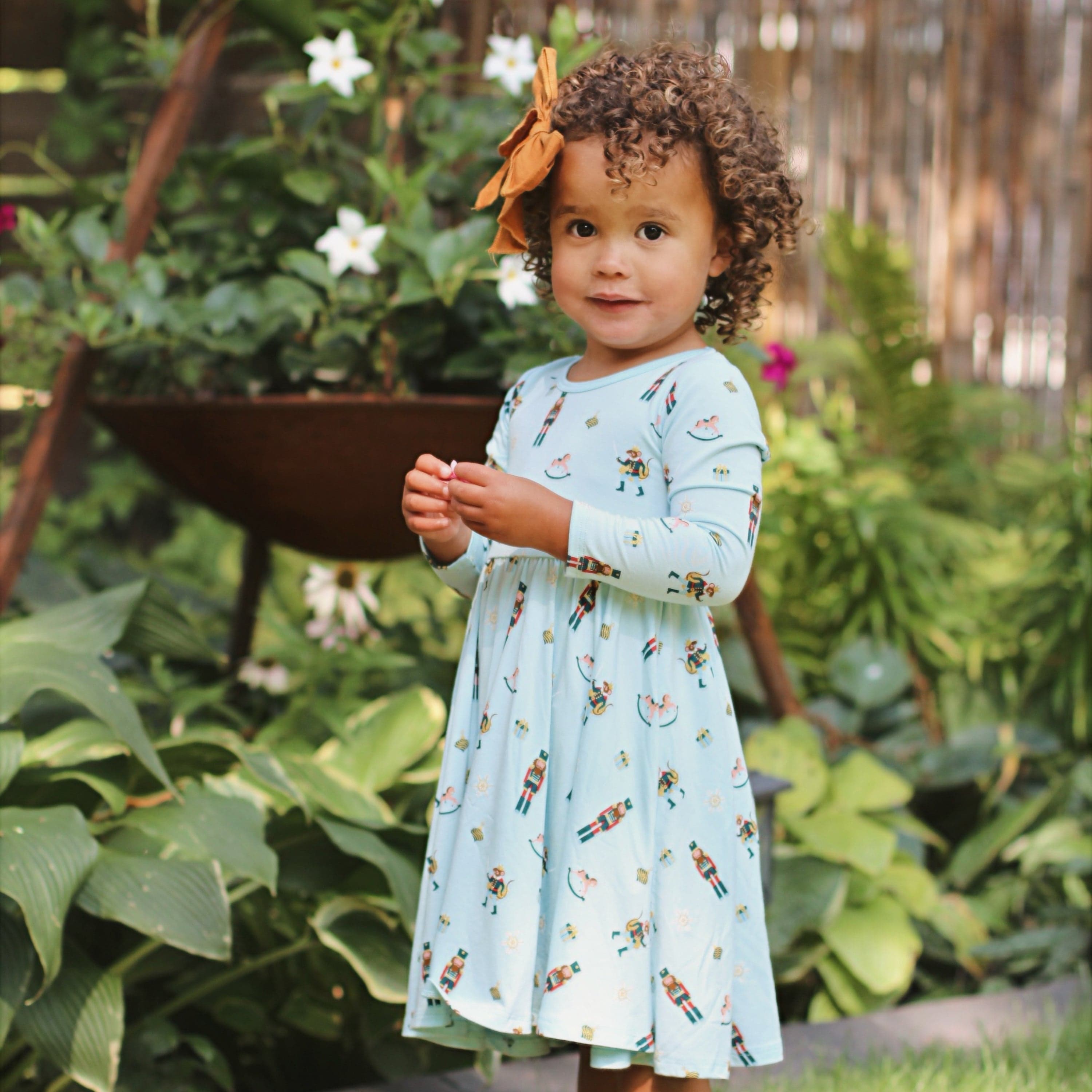 Long sleeve toddler dress on sale