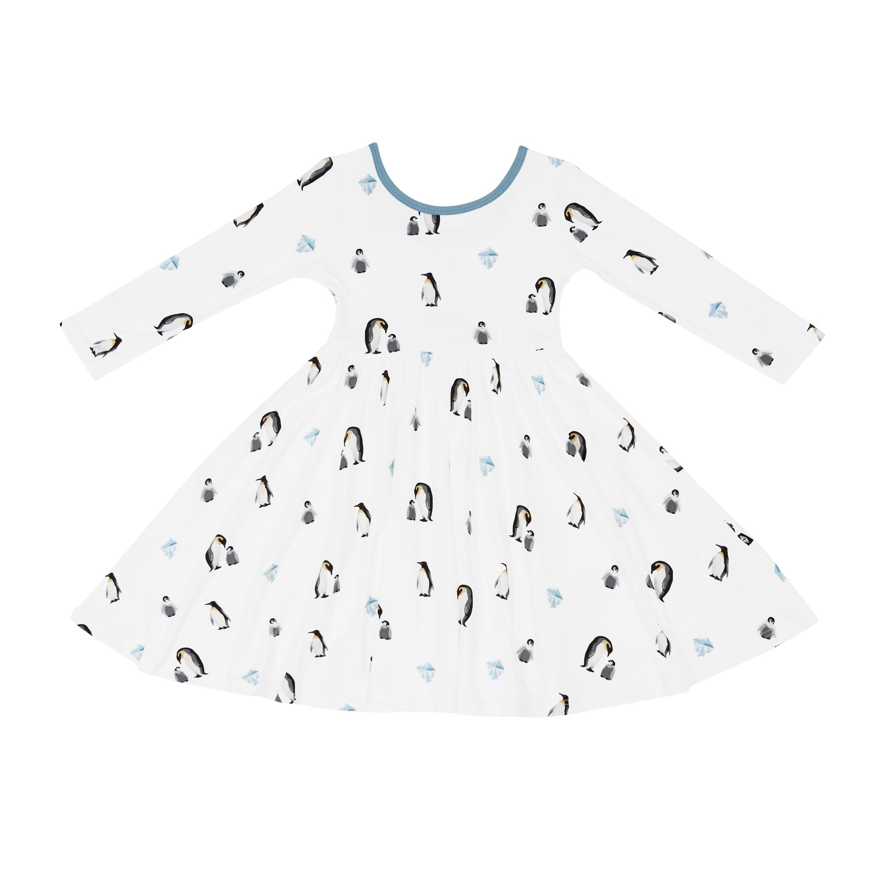 Kyte Baby Toddler Long Sleeve Twirl Dress Long Sleeve Twirl Dress in Penguin