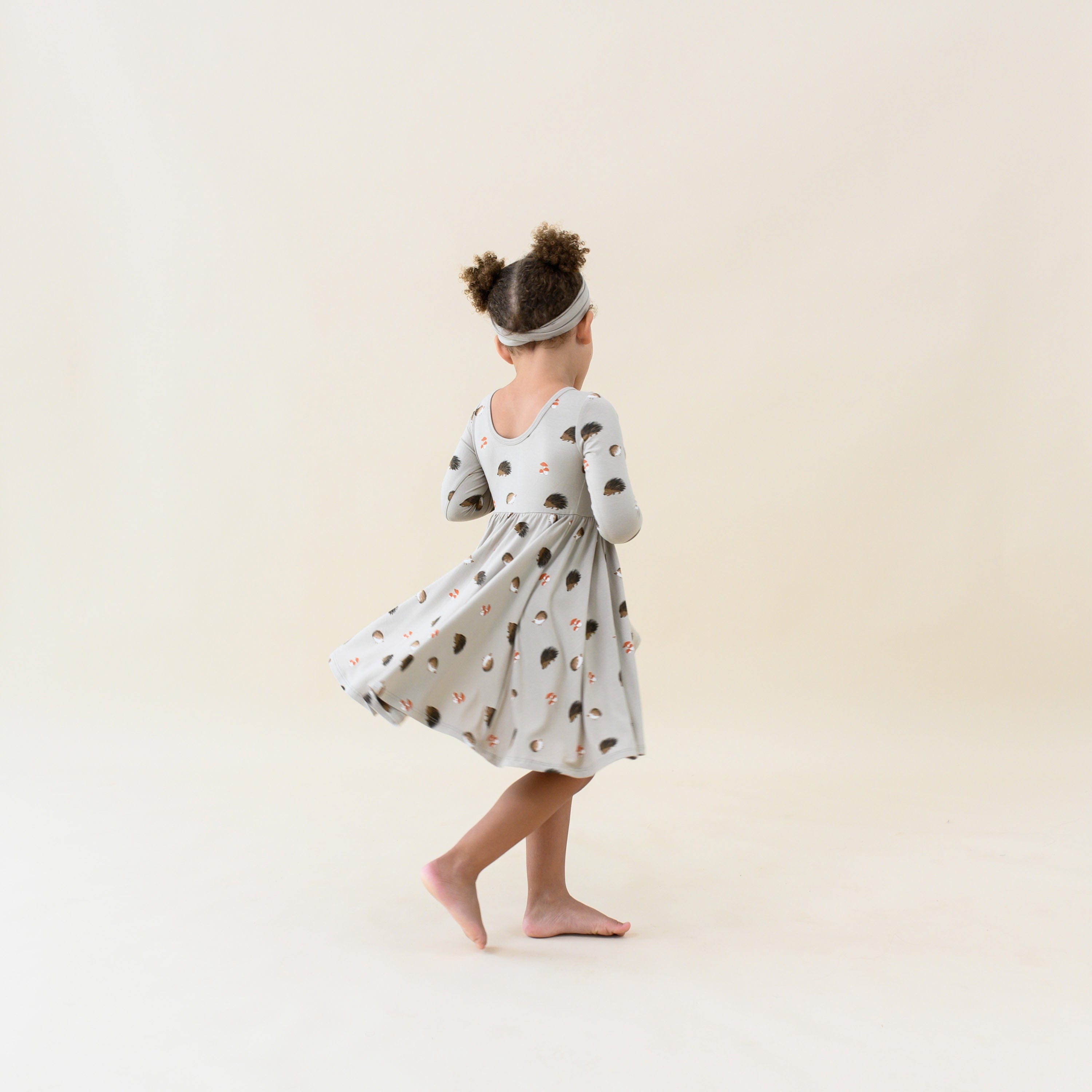 Kyte Baby Toddler Long Sleeve Twirl Dress Long Sleeve Twirl Dress in Prickle