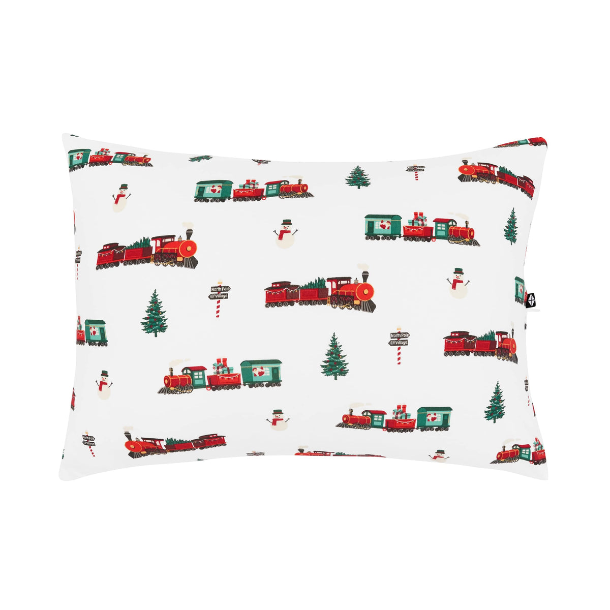 Kyte Baby Toddler Pillow Case Holiday Train / Toddler Toddler Pillowcase in Holiday Train