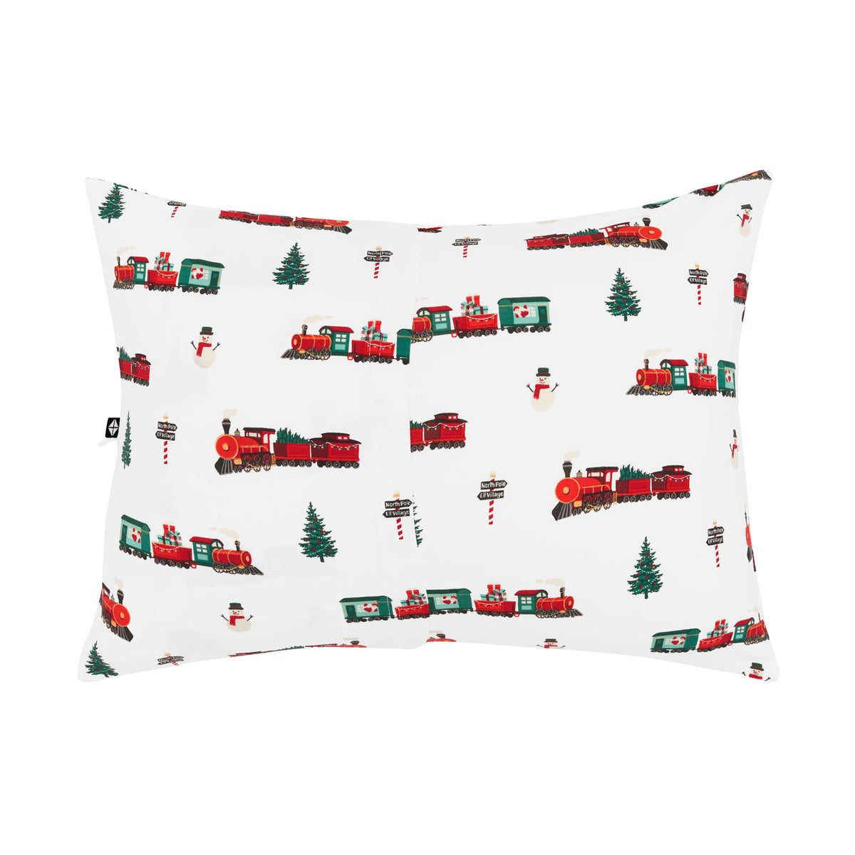 Kyte Baby Toddler Pillow Case Holiday Train / Toddler Toddler Pillowcase in Holiday Train