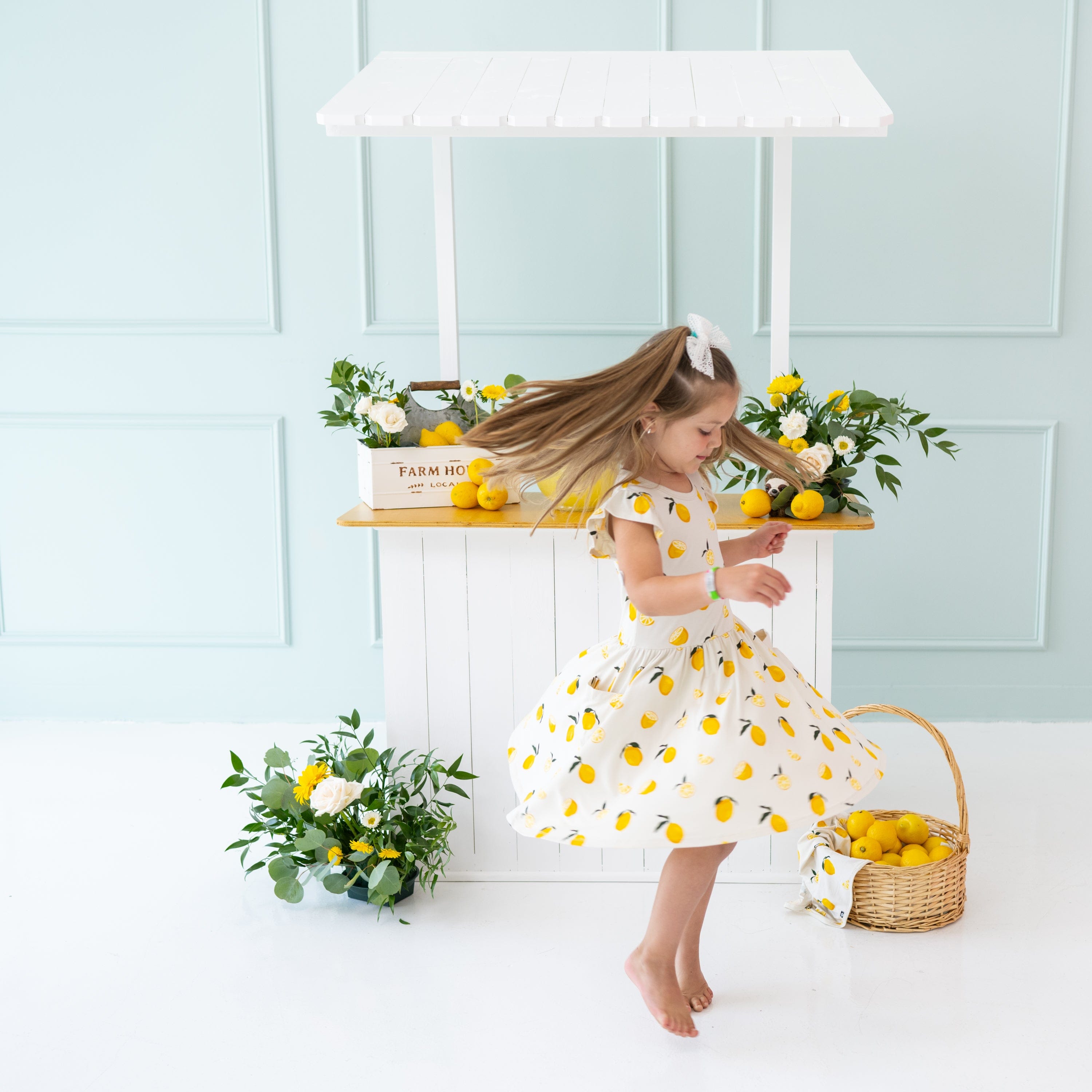 Kyte Baby Toddler Short Sleeve Pocket Dress Pocket Dress in Lemon