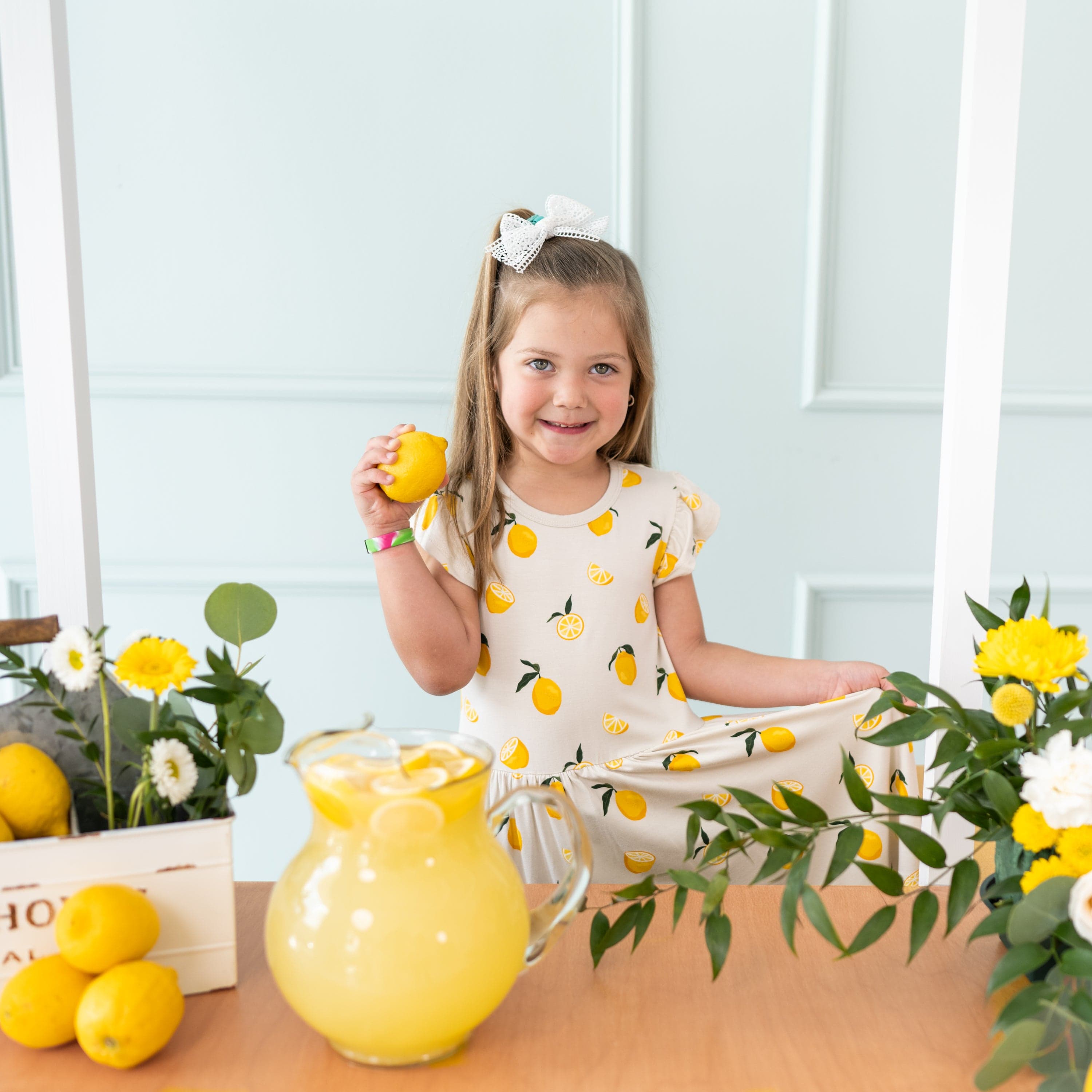 Kyte Baby Toddler Short Sleeve Pocket Dress Pocket Dress in Lemon