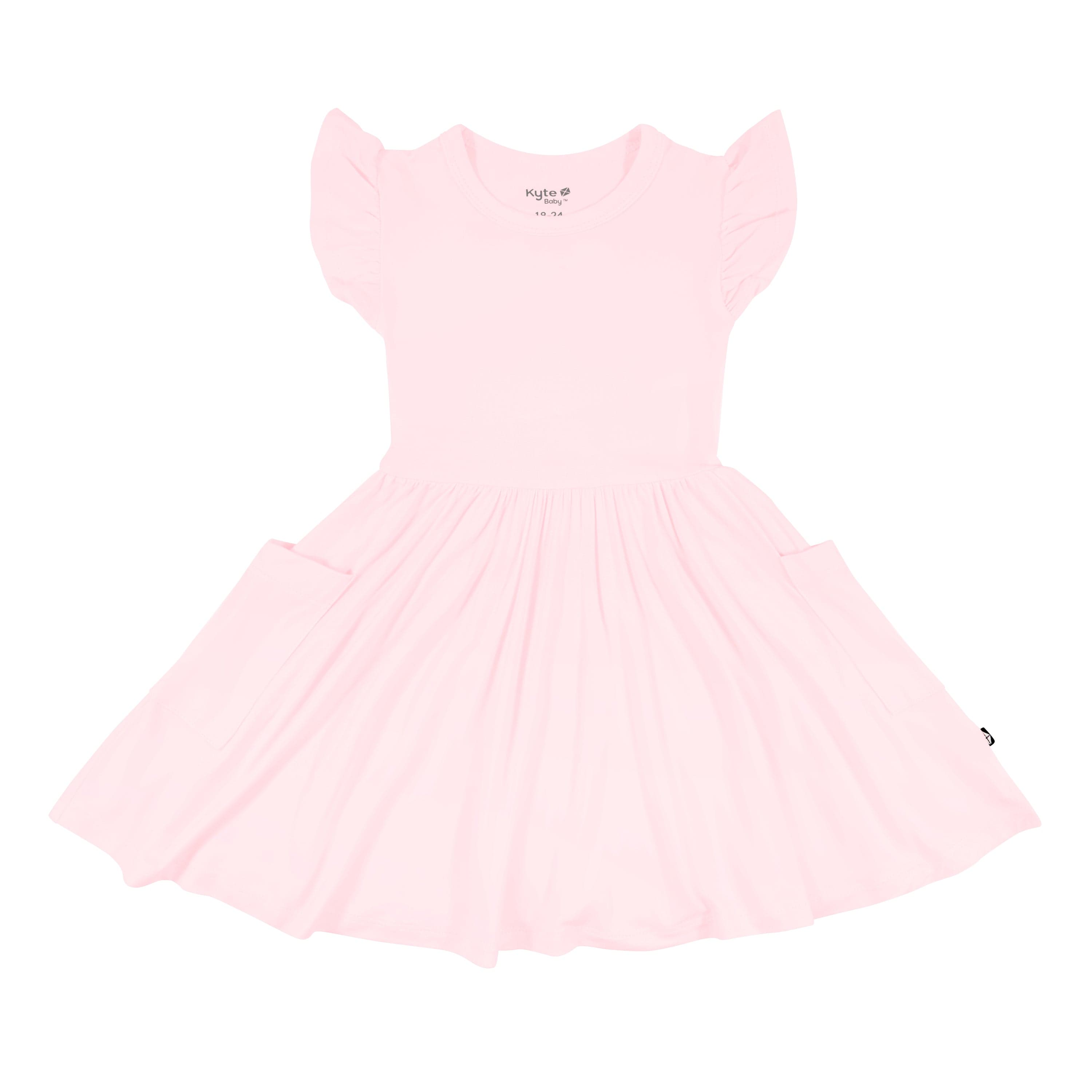 Kyte Baby Toddler Short Sleeve Pocket Dress Pocket Dress in Sakura
