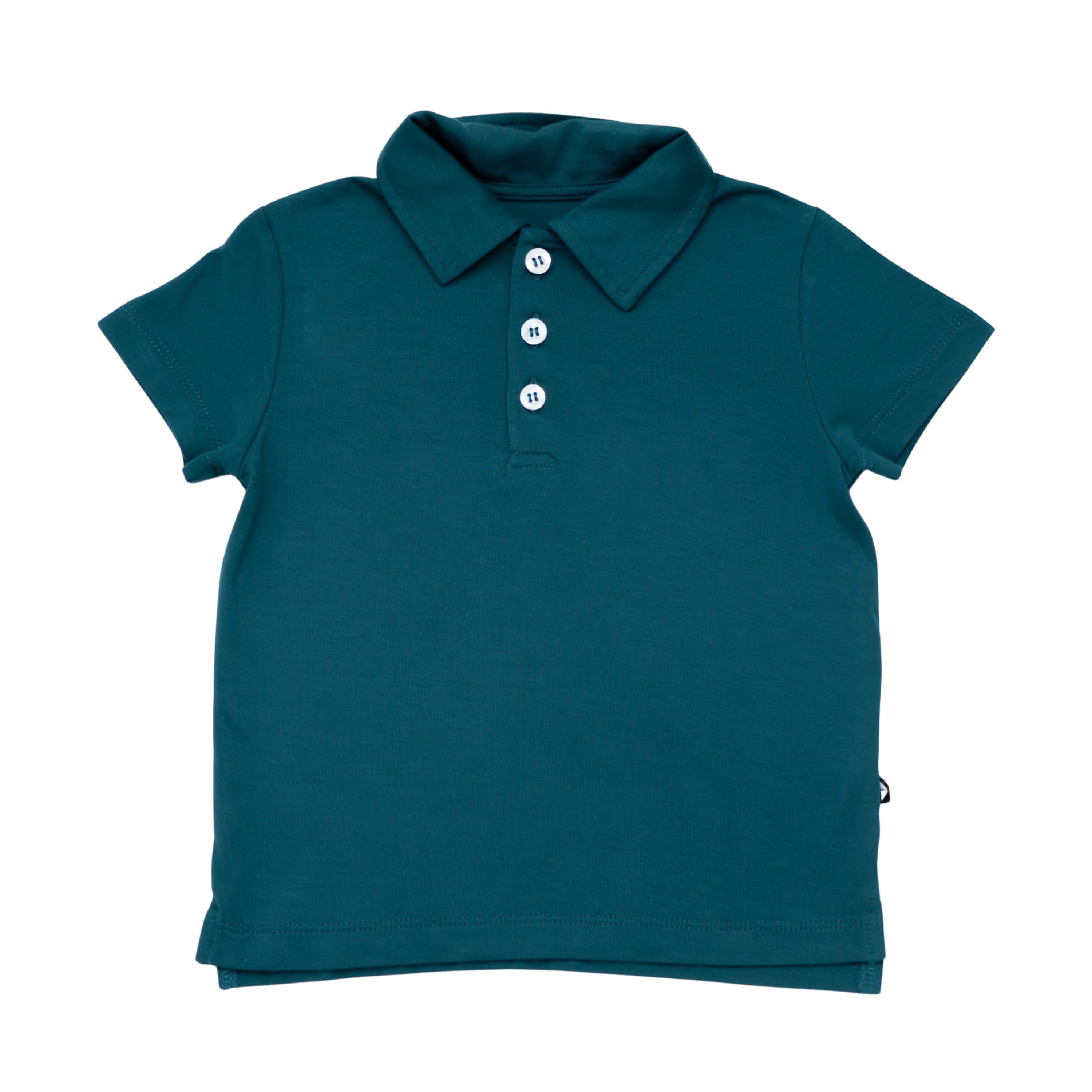 Kyte Baby Toddler Short Sleeve Polo in Loch