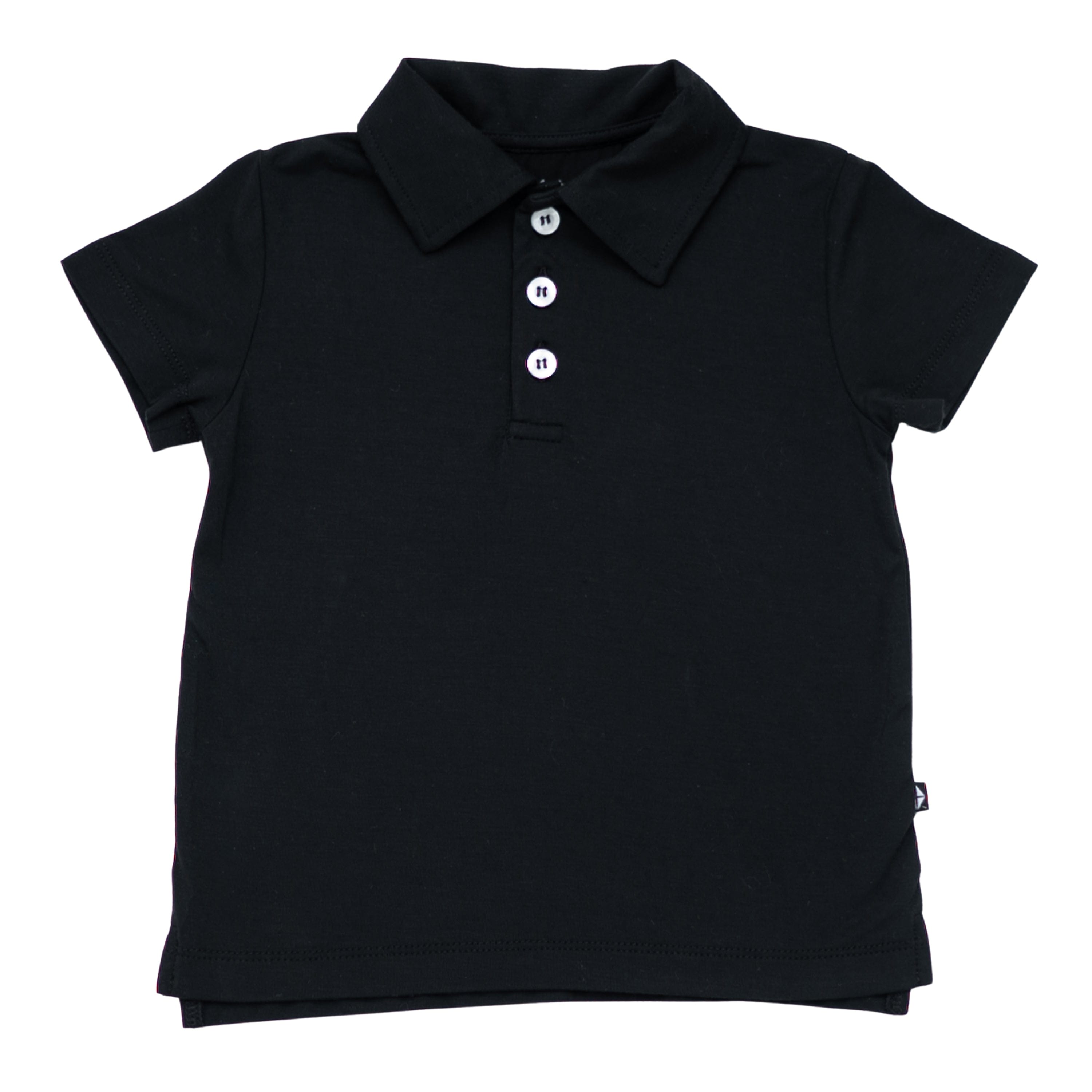 Kyte Baby Toddler Short Sleeve Polo in Midnight