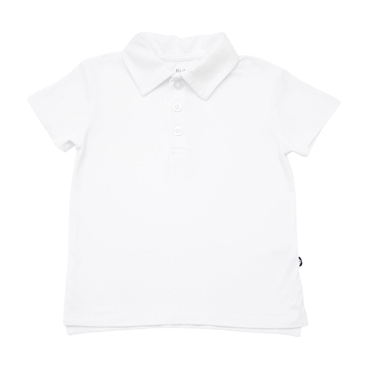 Kyte Baby Toddler Short Sleeve Polo in Snow