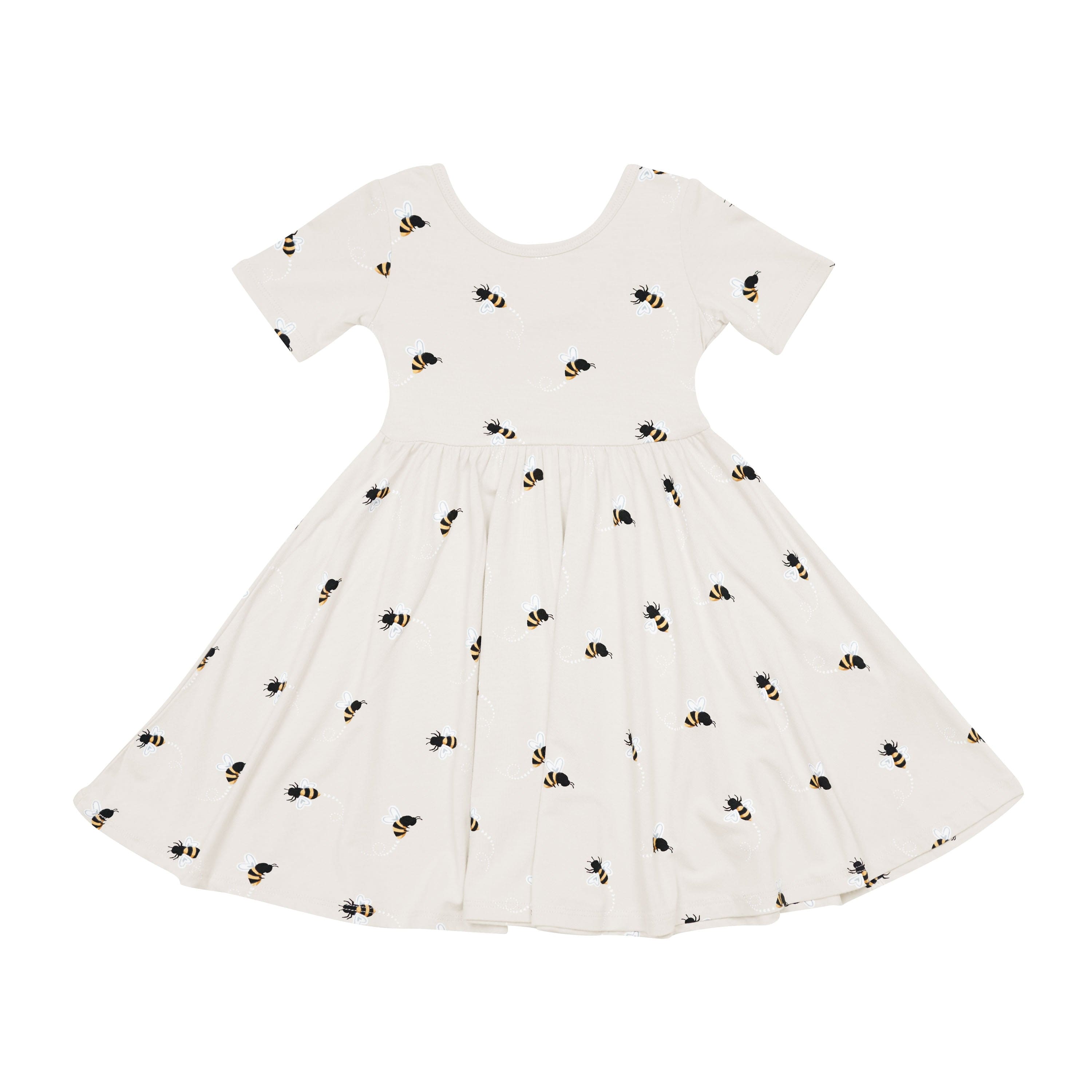 Kyte Baby Toddler Short Sleeve Twirl Dress Twirl Dress in Bee Mine