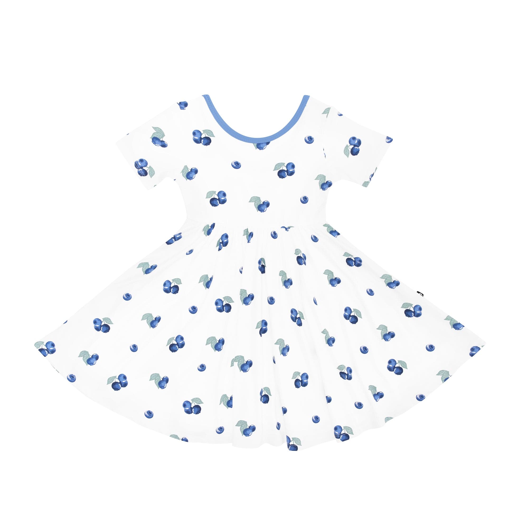 Kyte Baby Toddler Short Sleeve Twirl Dress Twirl Dress in Blueberry